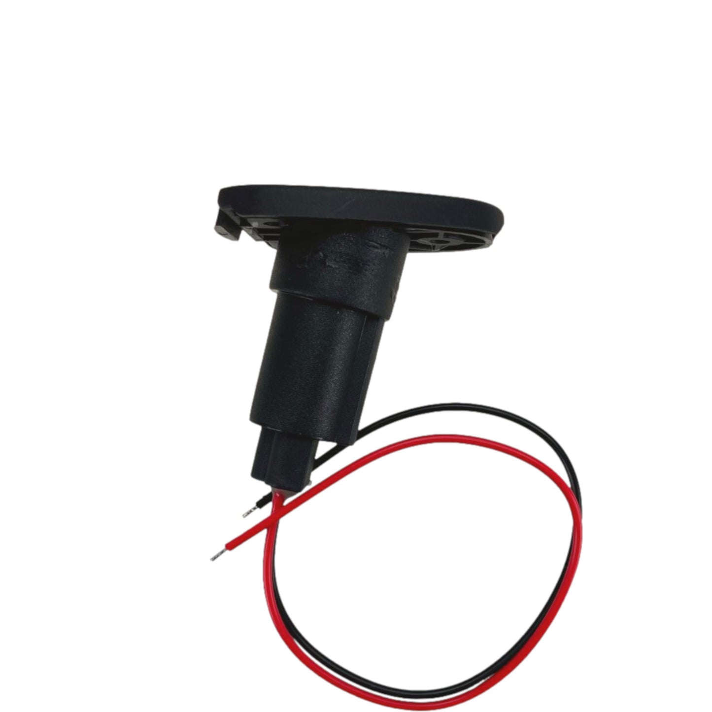 Pactrade Marine Boat 2-Prong Nylon Navigation Stern Light Pole Base Black Cover Socket Plug-in 3/4" Pole Flag Pole (Tear Drop - 15 Degrees)