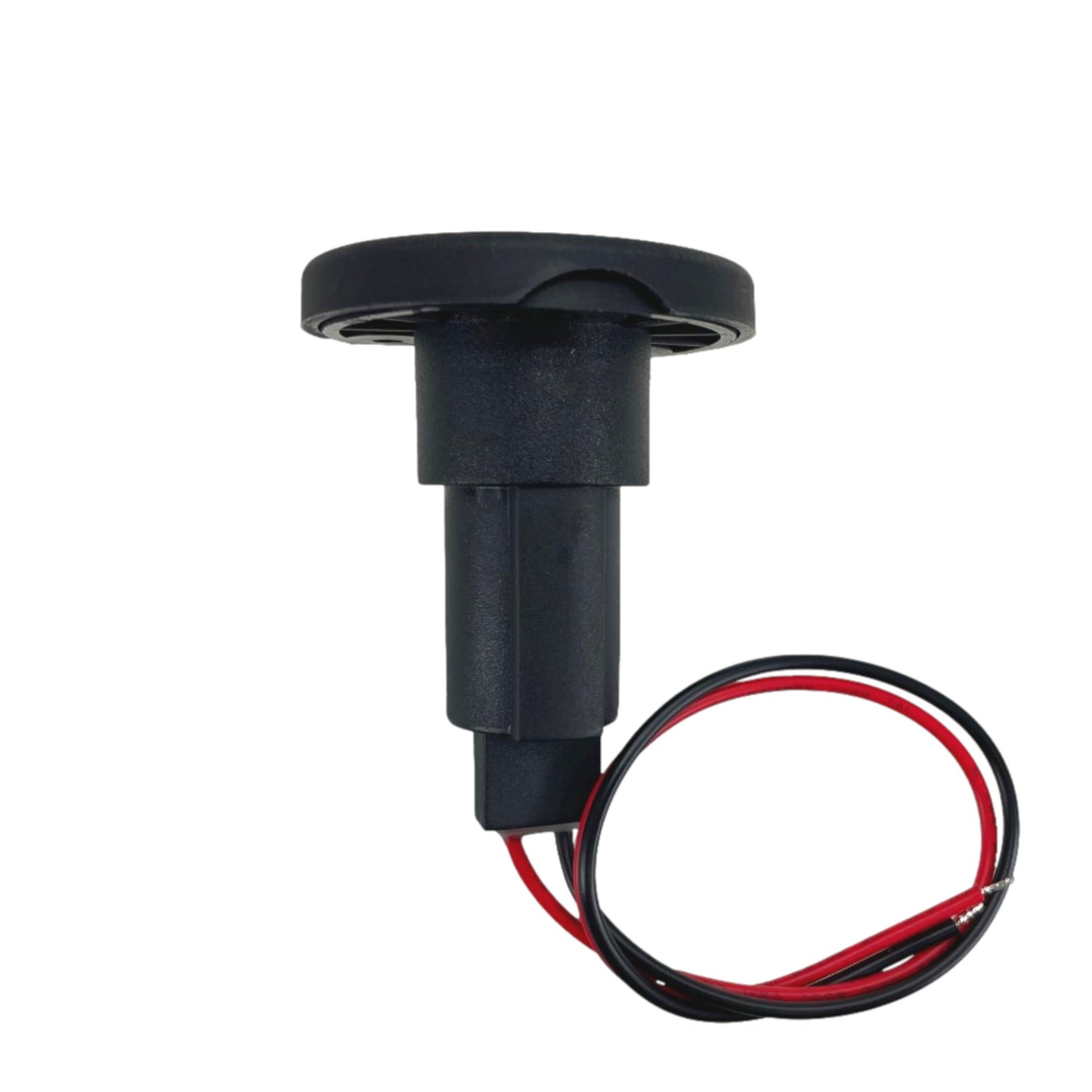 Pactrade Marine Boat 2-Prong Nylon Navigation Stern Light Pole Base Black Cover Socket Plug-in 3/4" Pole Flag Pole (Round - 90 Degrees)