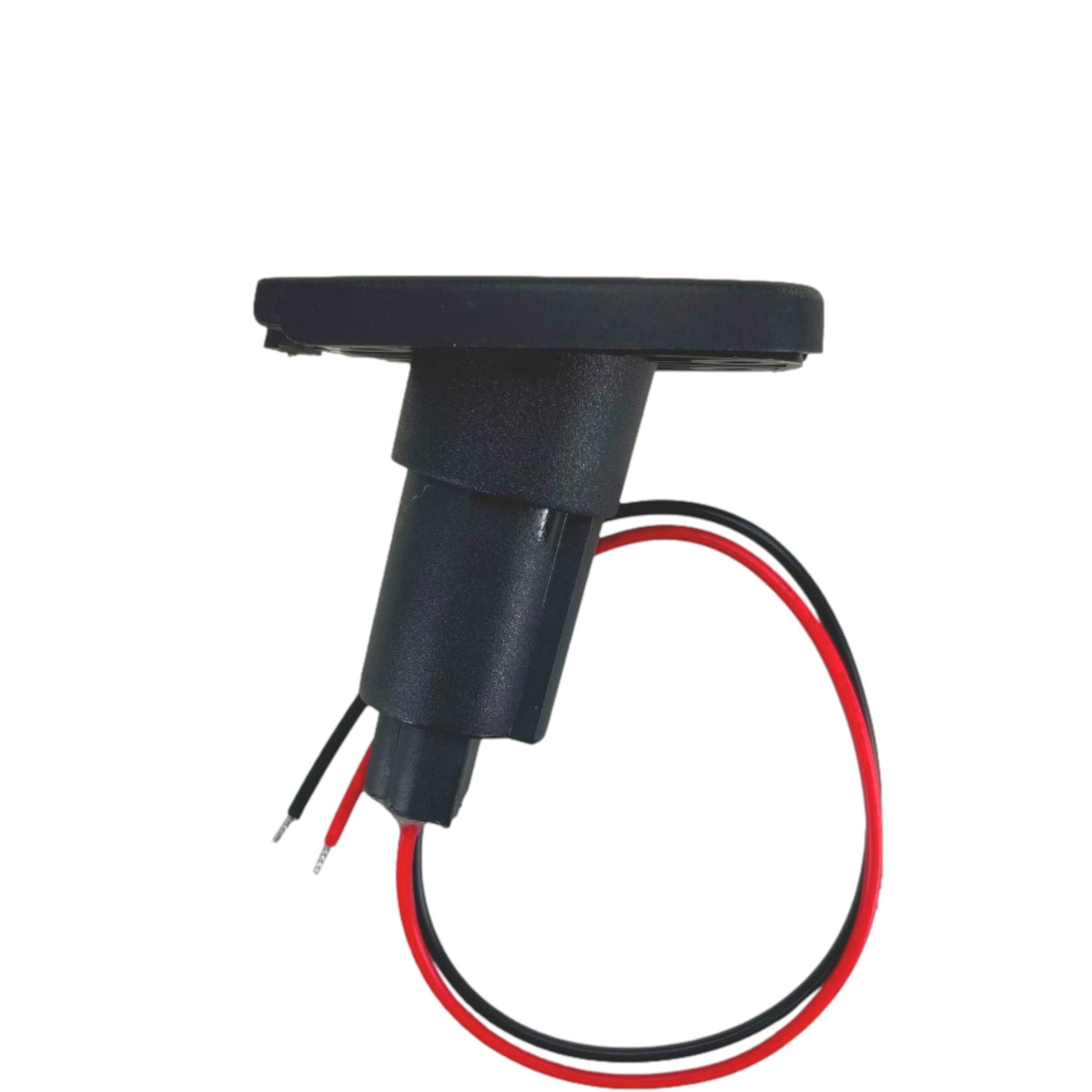Pactrade Marine Boat 2-Prong Nylon Navigation Stern Light Pole Base Black Cover Socket Plug-in 3/4" Pole Flag Pole (Rectangle - 15 Degrees)
