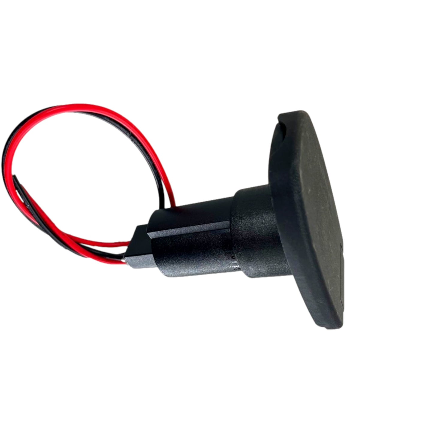Pactrade Marine Boat 2-Prong Nylon Navigation Stern Light Pole Base Black Cover Socket Plug-in 3/4" Pole Flag Pole (Rectangle - 90 Degrees)