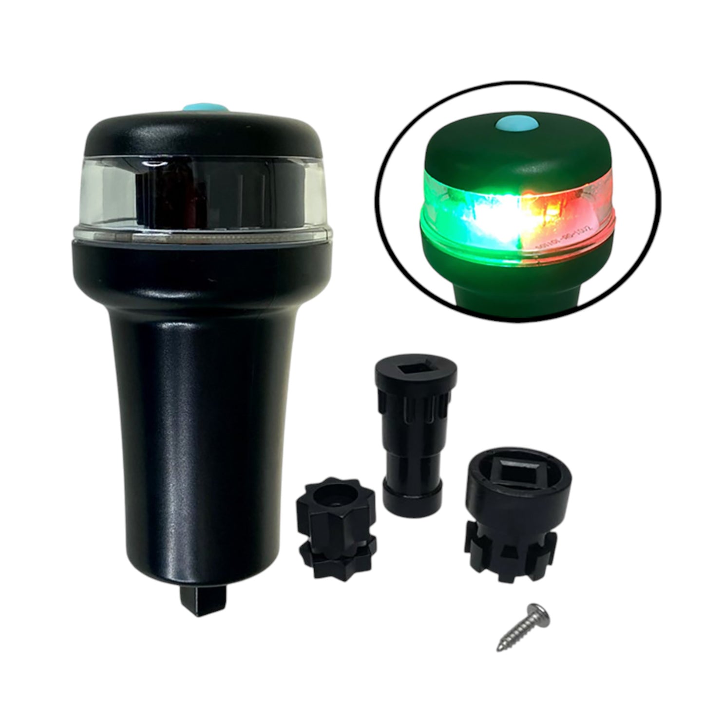 Pactrade Marine Boat LED Portable 3A Battery Bi-Color Combo Navigation Light