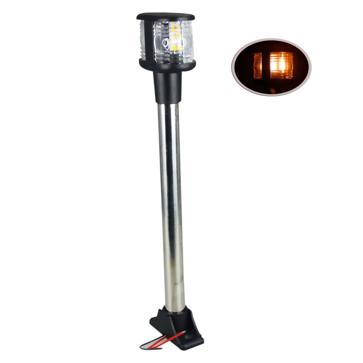 Pactrade Marine Boat Pontoon 11 1/2" SS304 Stern Anchor Masthead LED Light 12V