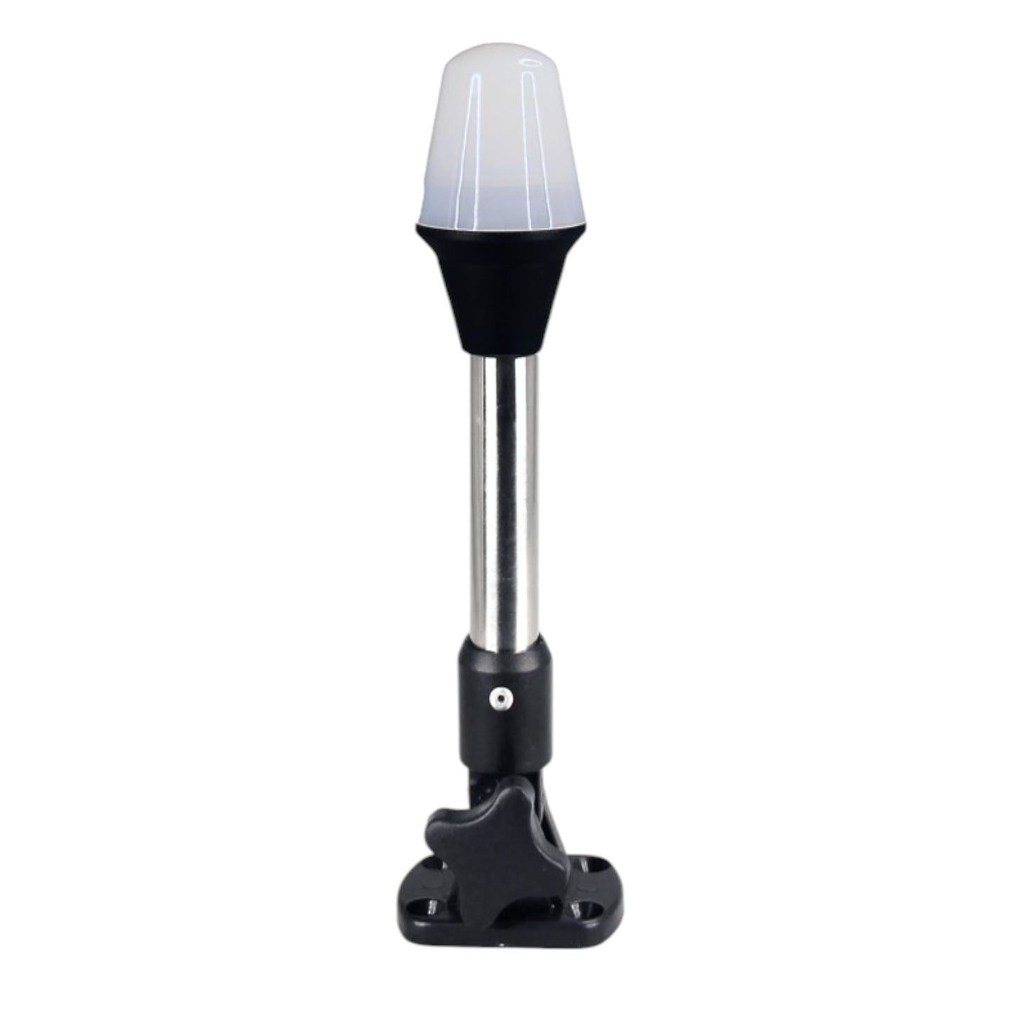 Pactrade Marine 12V Marine Boat Yacht Pontoon Navigation Anchor Light 360 Degrees All Around White Color Splashproof Black Housing
