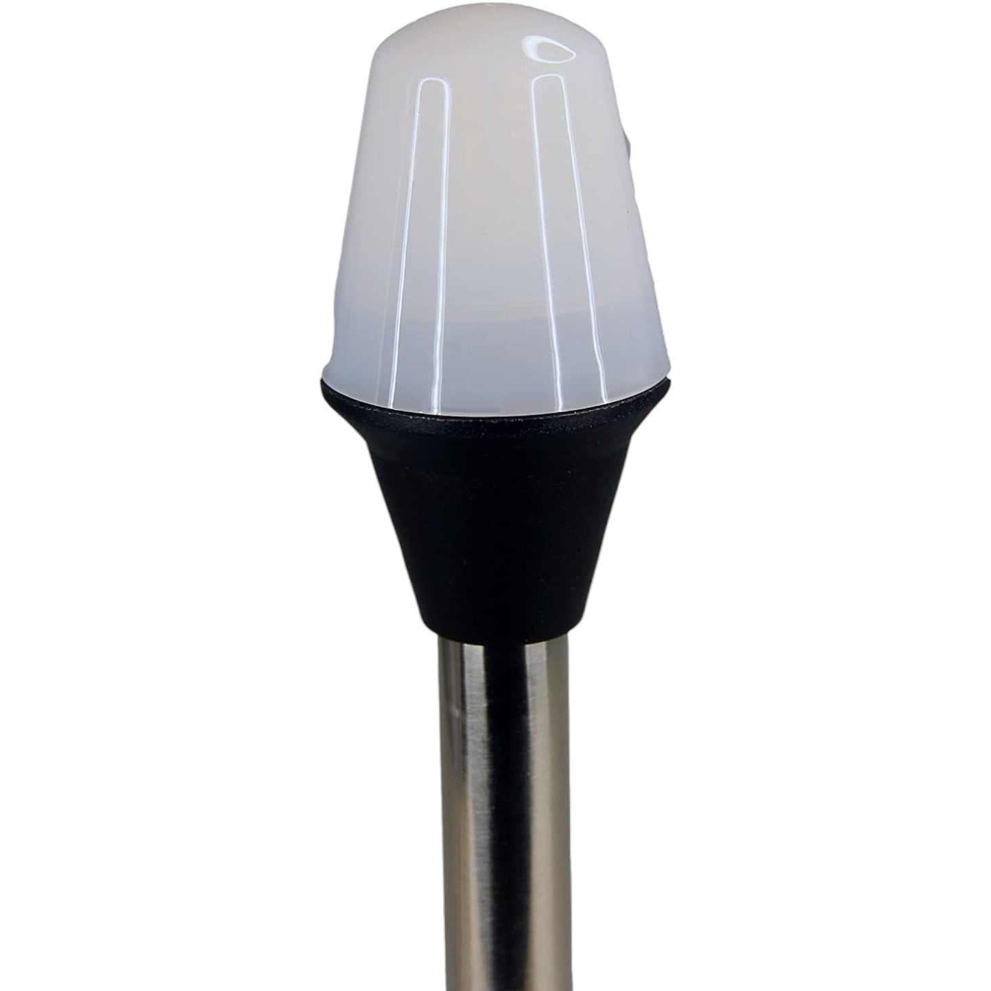 Pactrade Marine 12V Marine Boat Yacht Pontoon Navigation Anchor Light 360 Degrees All Around White Color Splashproof Black Housing