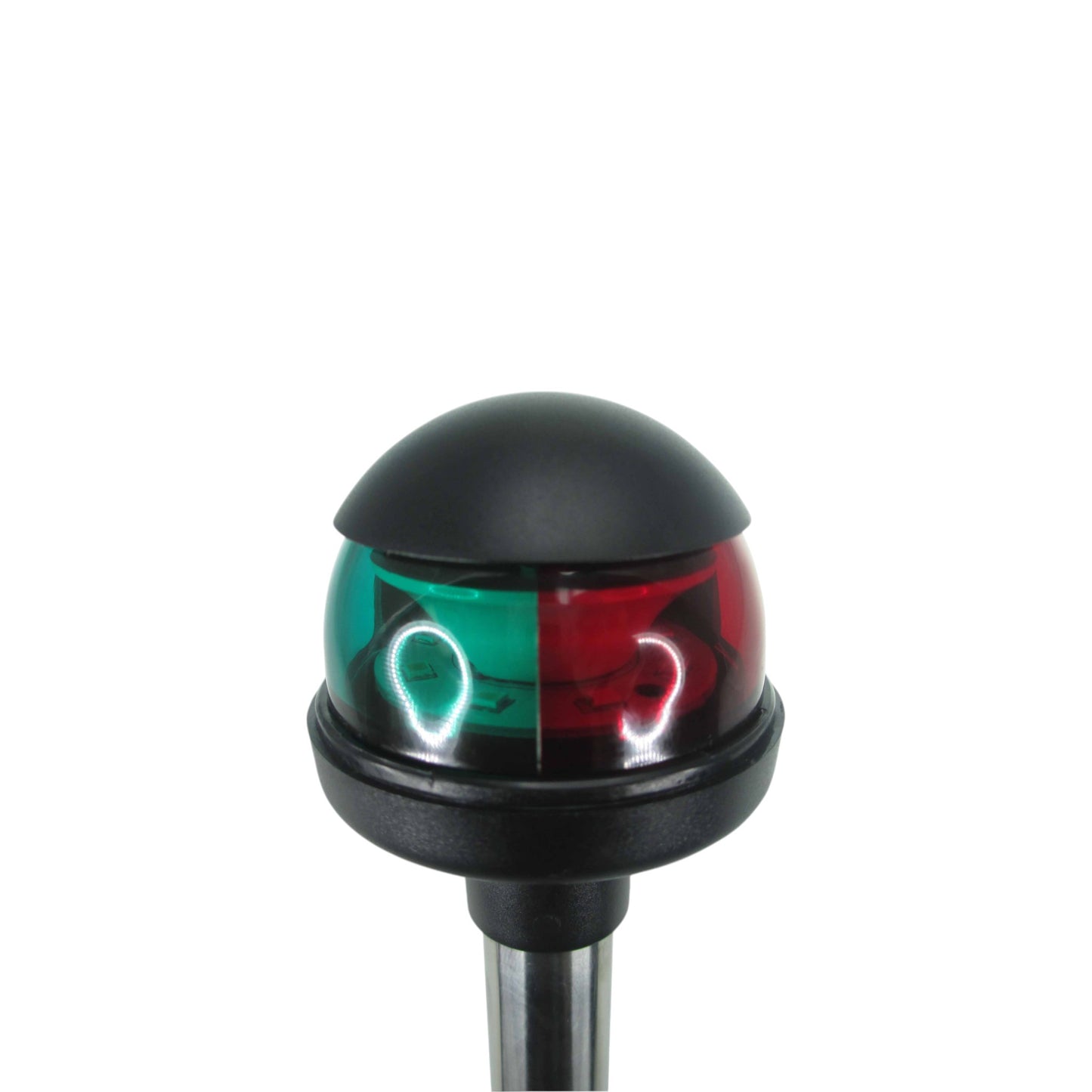 Pactrade Marine LED Green Red Navigation Bow Light 12" SS304 Pole Collar Plug in