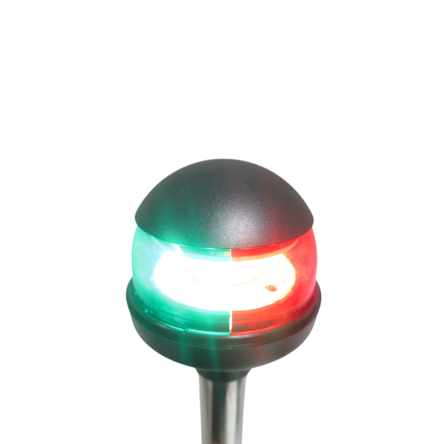 Pactrade Marine LED Green Red Navigation Bow Light 12" SS304 Pole Collar Plug in
