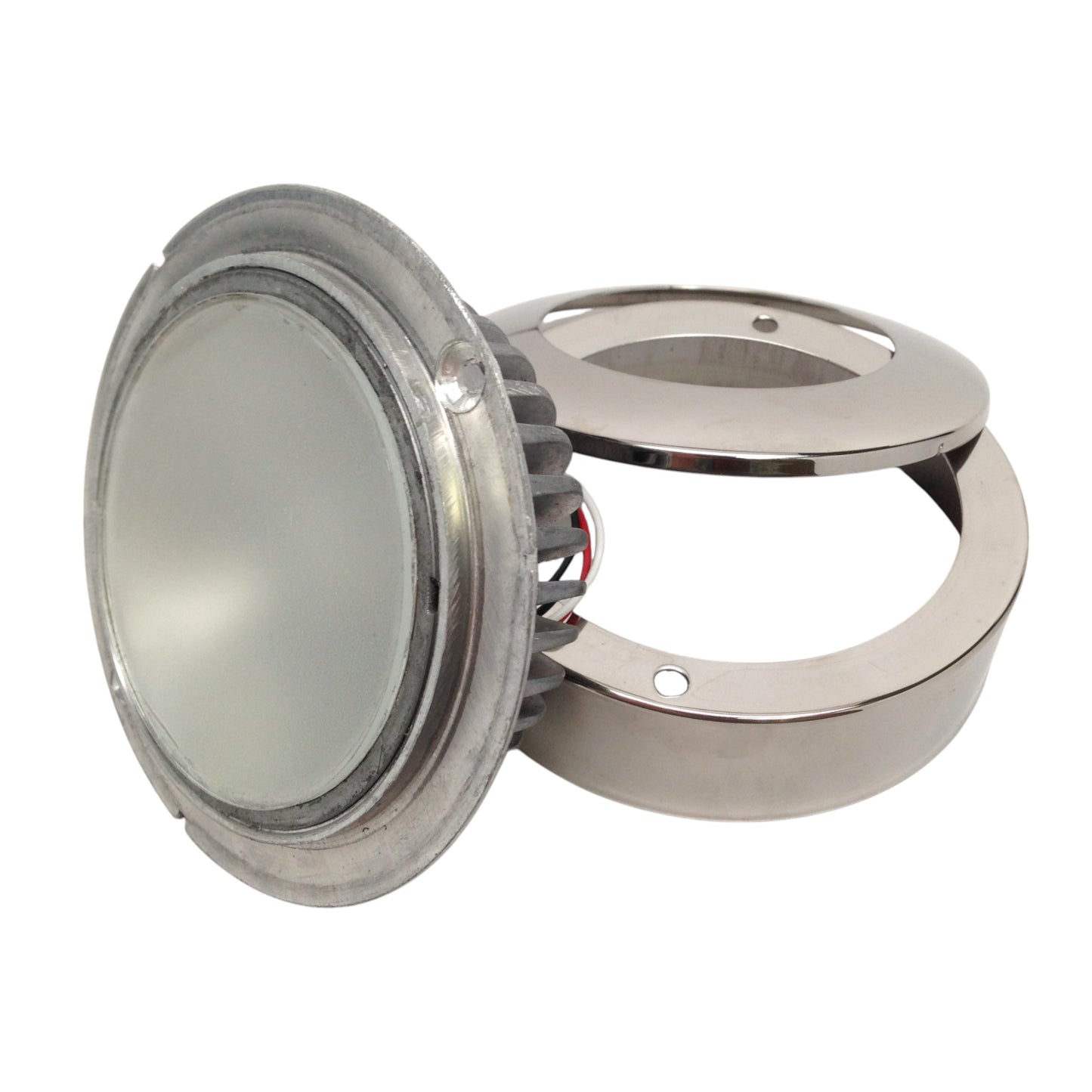 Pactrade Marine Boat LED Multi Color Ceiling Cool White & Red Dimmable Light Polished SS