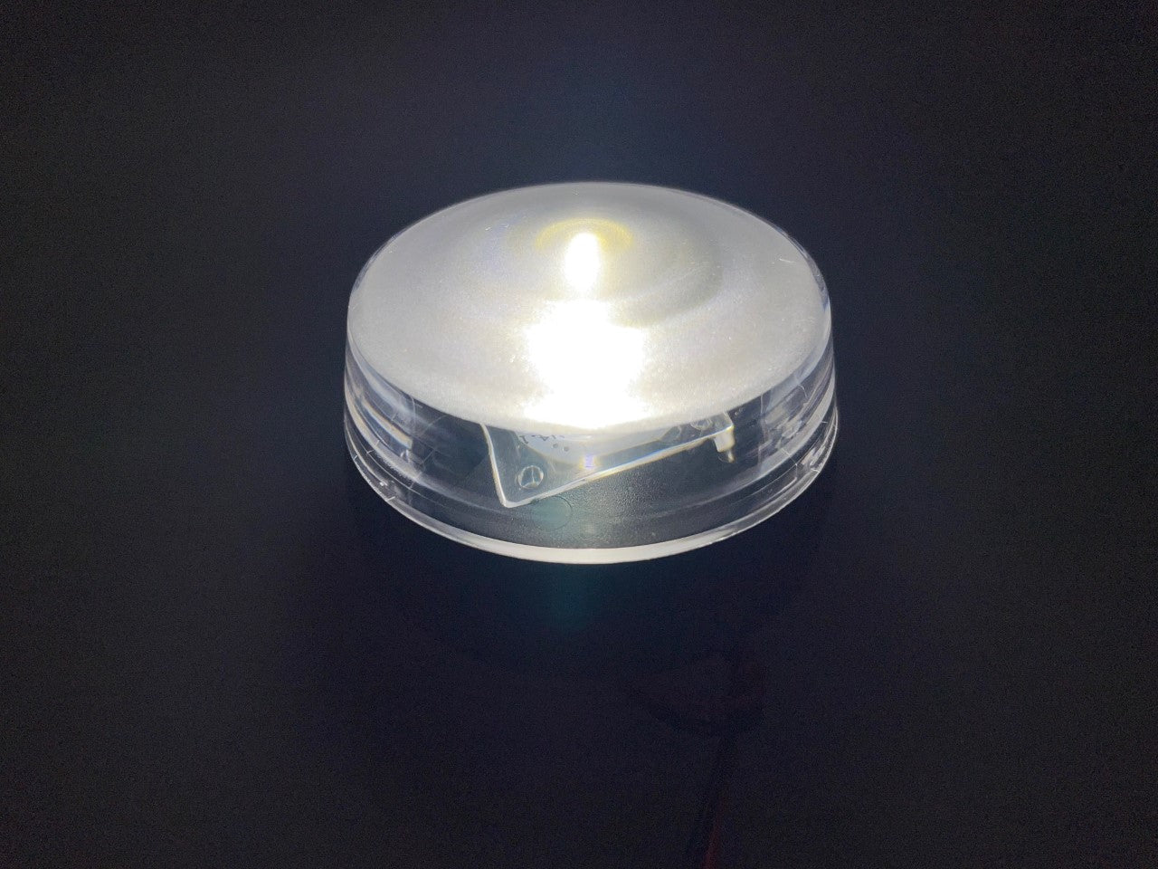 Pactrade Marine Boat Wake Tower LED Anchor All Round Navigation Light Nature White PC Plastic Housing Black 120 Degrees Beam Angle Surface Mount 2-1/4" Diameter 1-5/8" Height