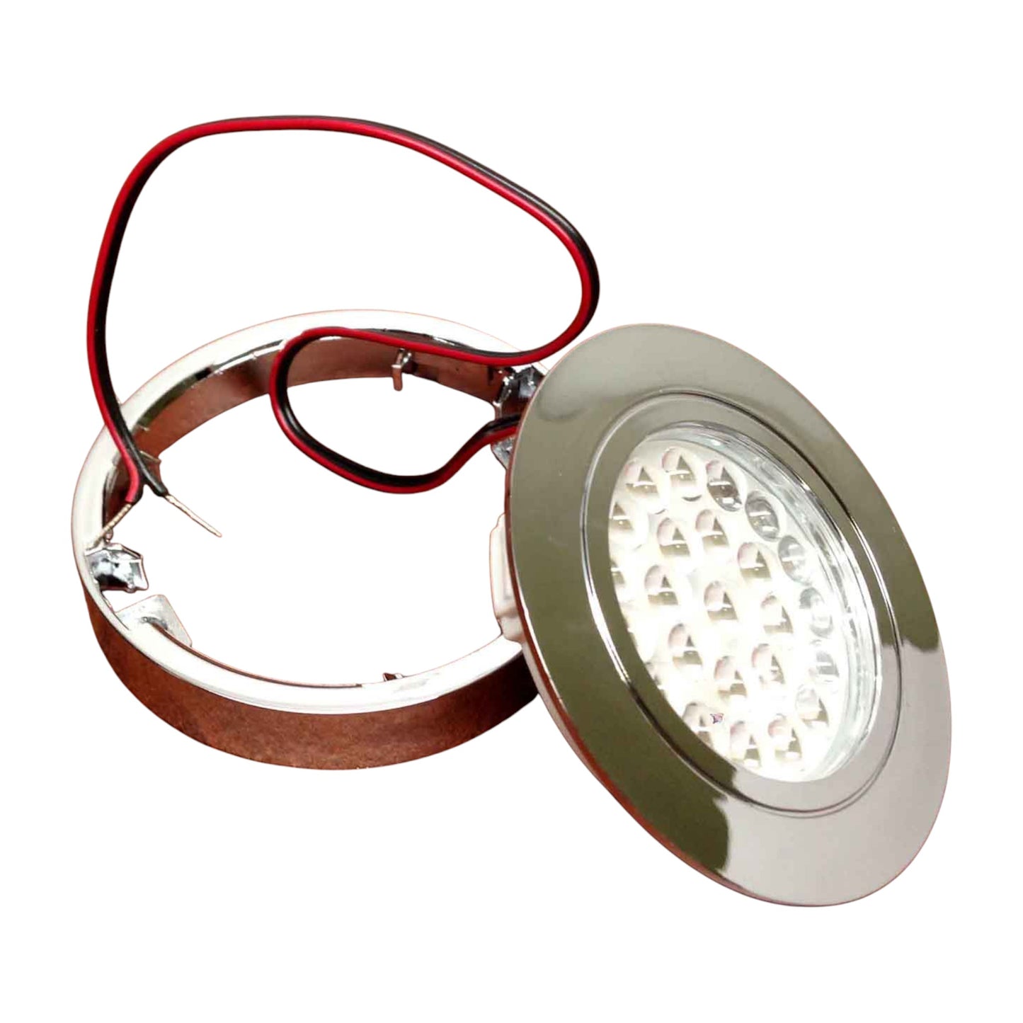 Pactrade Marine Boat LED Round Ceiling Light IP44 Waterproof Surface Mount Chrome Plated