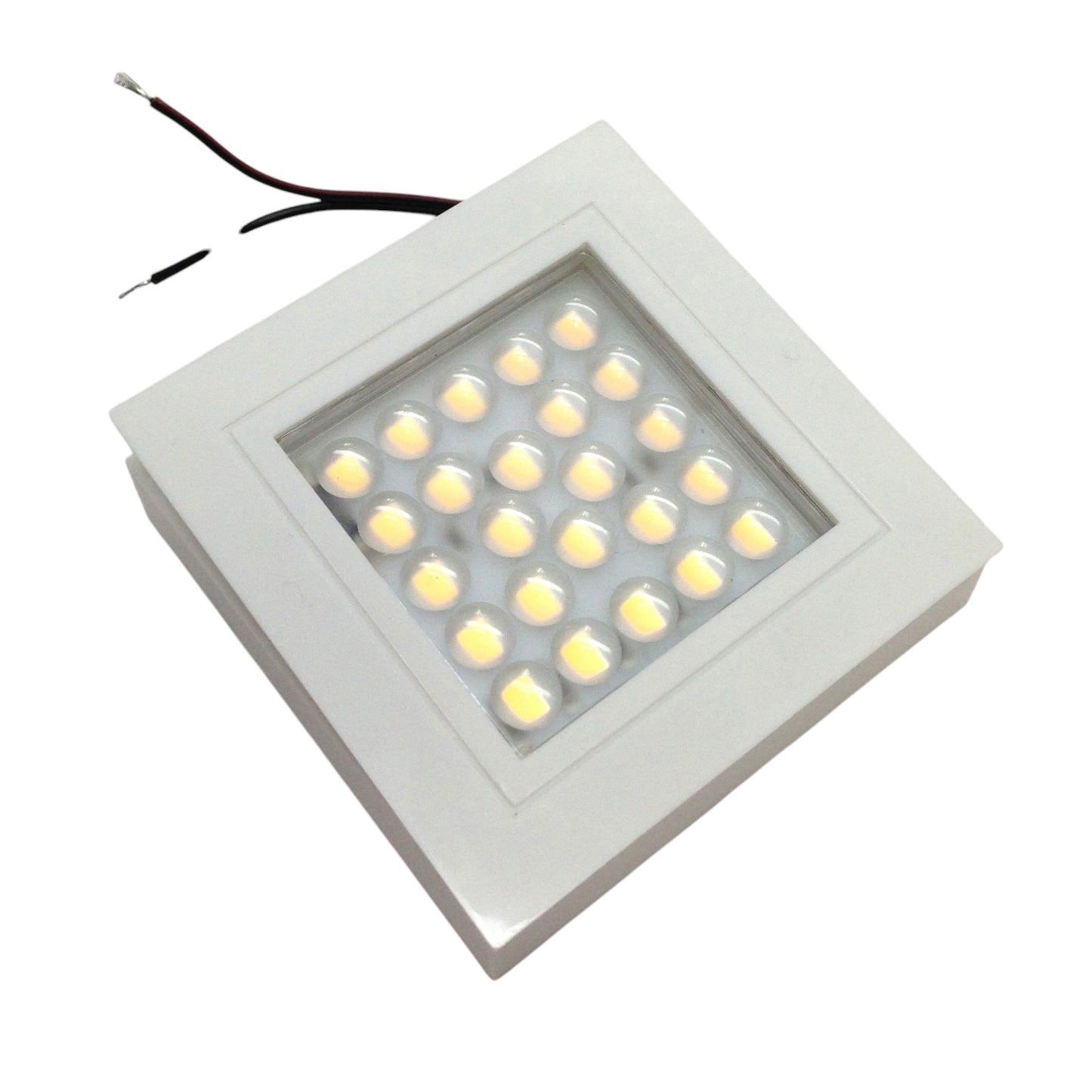 Pactrade Marine Boat LED Square Ceiling Light IP44 Waterproof Surface Mount 24 SMD, White