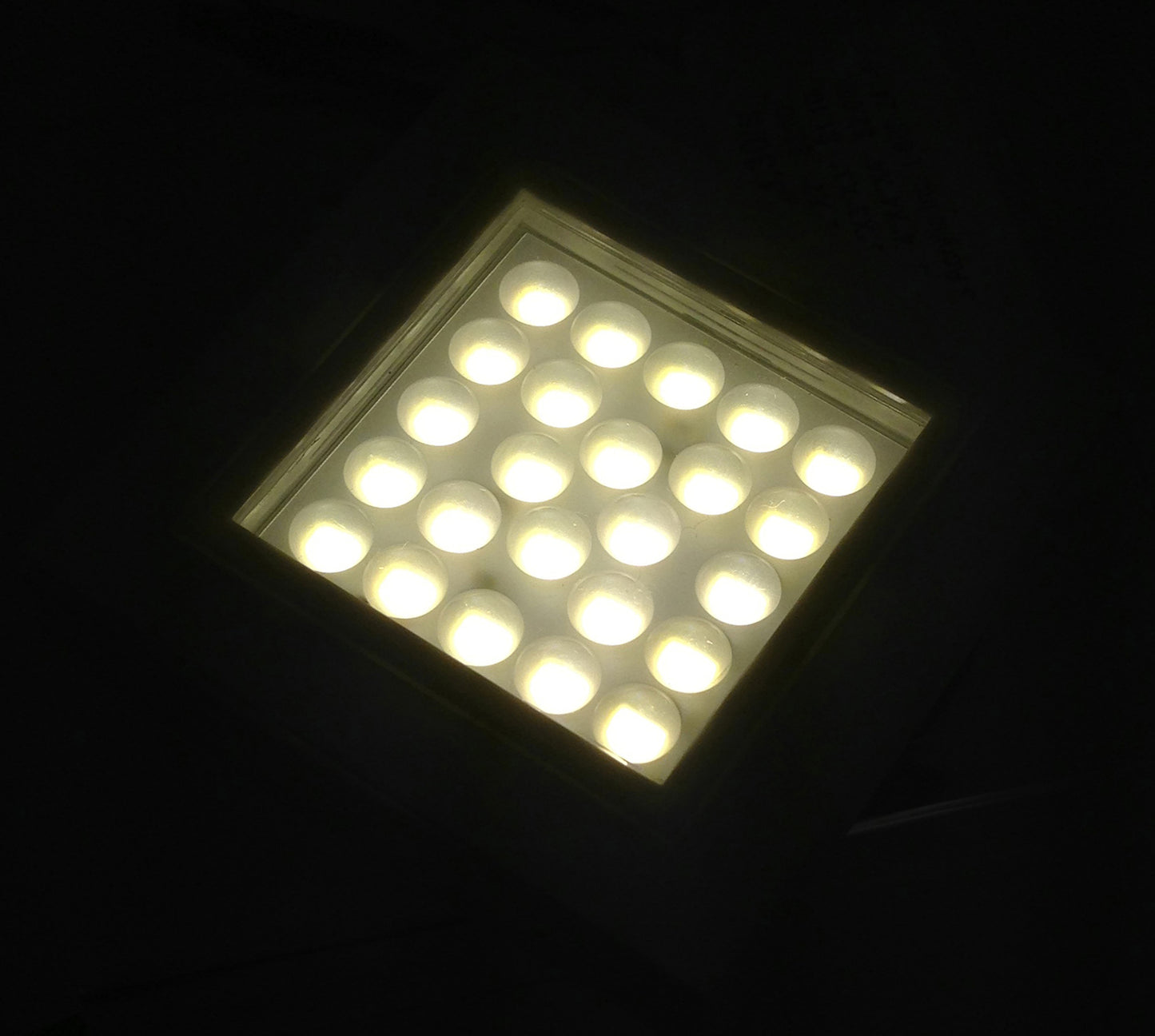 Pactrade Marine Boat LED Square Ceiling Light IP44 Waterproof Surface Mount 24 SMD, White