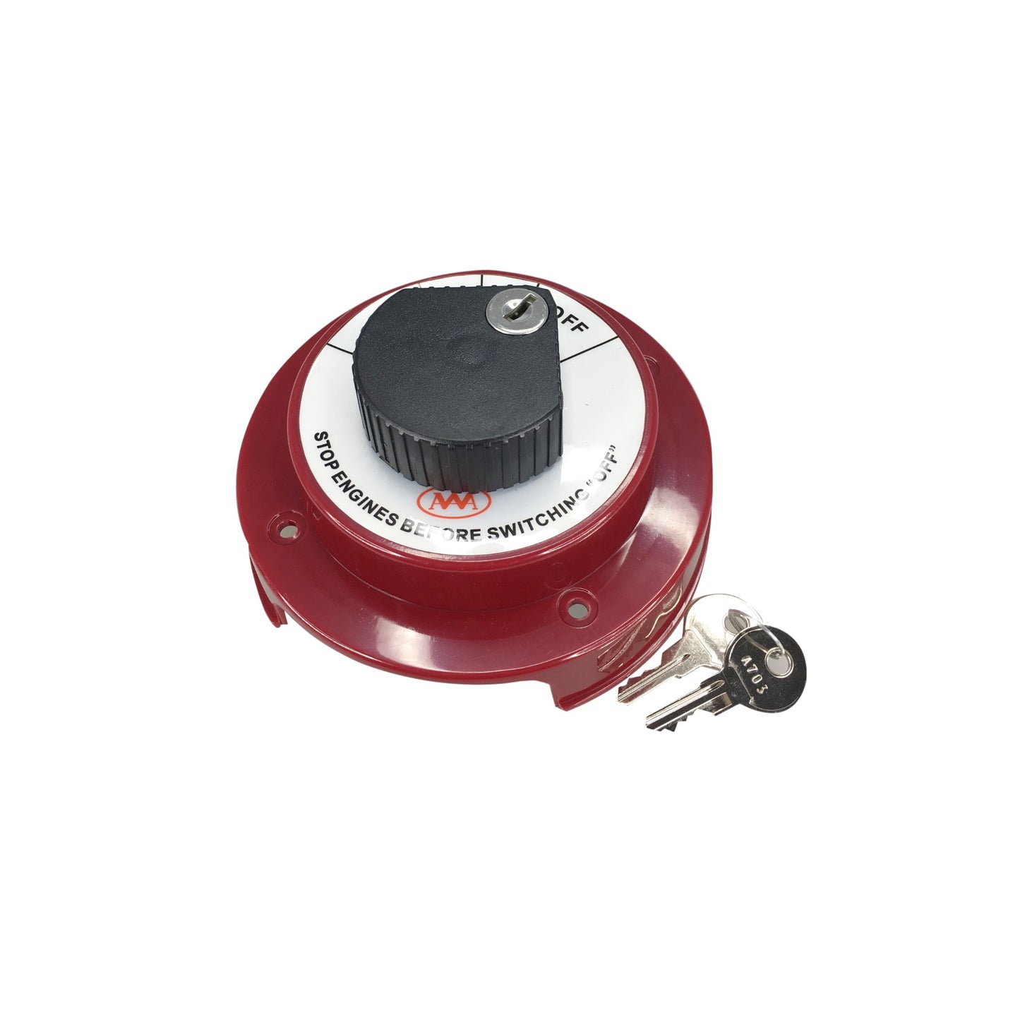 Pactrade Marine Boat Dual Battery Selector Disconnect Switch w/ Lock 250A 6-32V