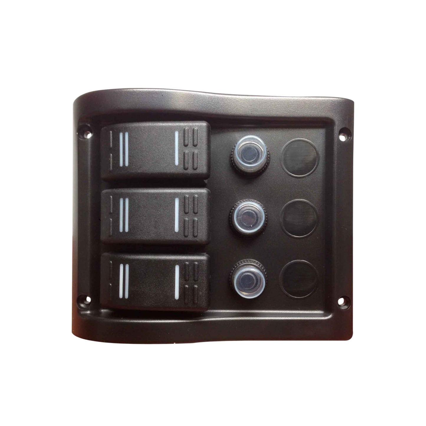 Pactrade Marine Boat 3 Gang Splashproof Switch Panel ODM Circuit Breaker with Caps
