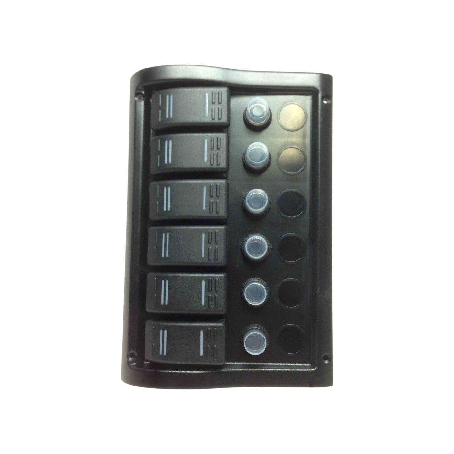 Pactrade Marine Boat 6 Gang Splashproof Switch Panel ODM Circuit Breaker with Caps