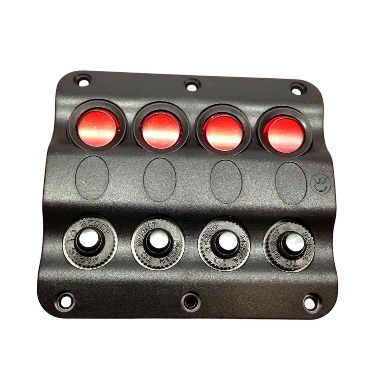 Pactrade Marine Boat Splashproof Wave Design Switch Panel UL LED Indicator