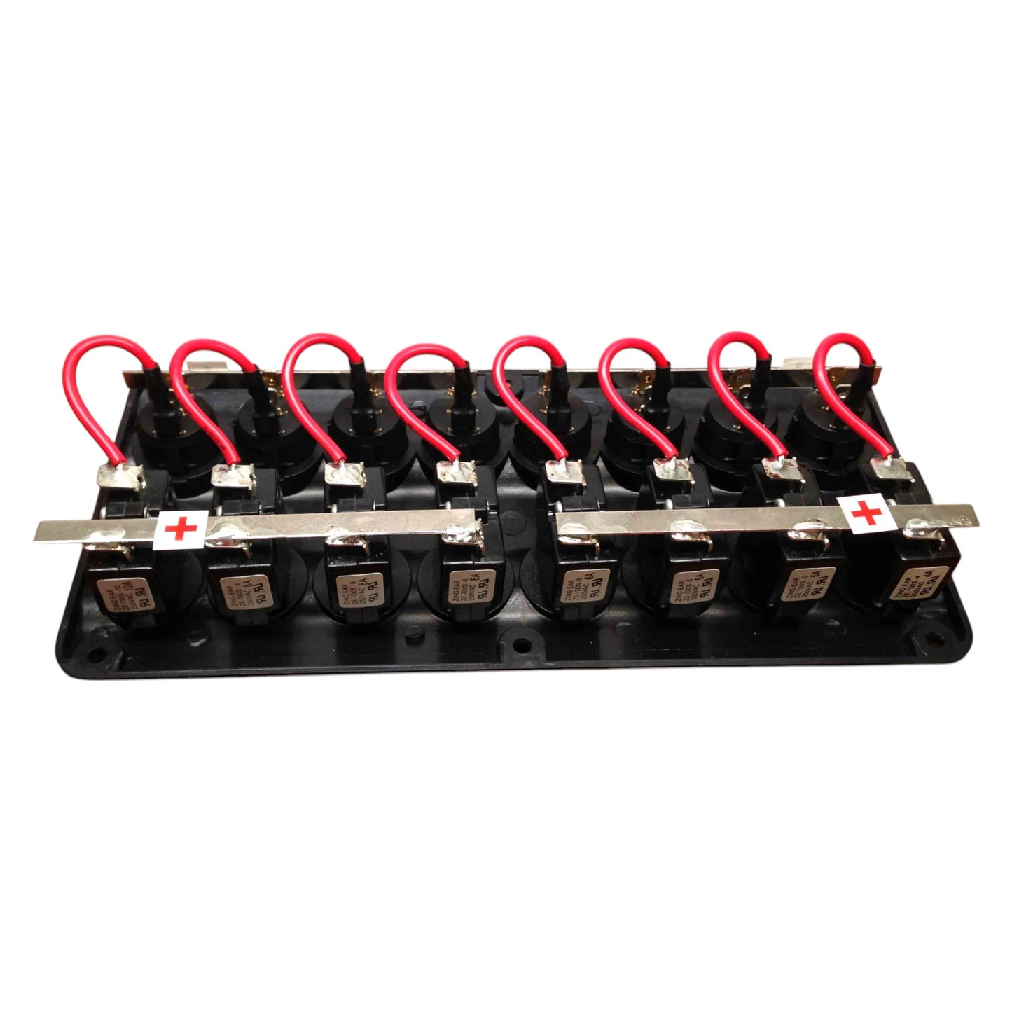 Pactrade Marine Boat Splashproof Wave Design 8 Gang Switch Panel UL LED Indicator