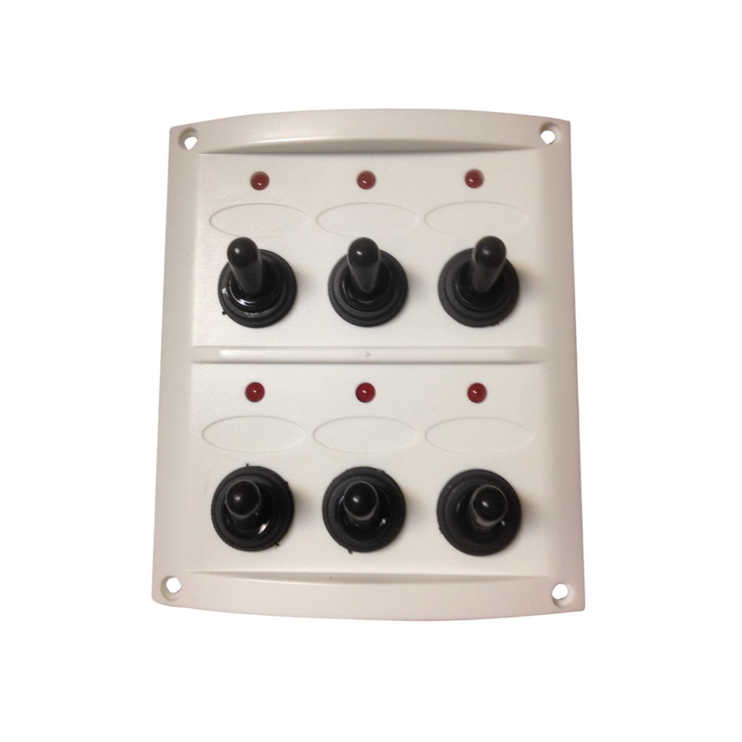 Pactrade Marine Boat 6 Gang Splash Proof Switch with Light Panel