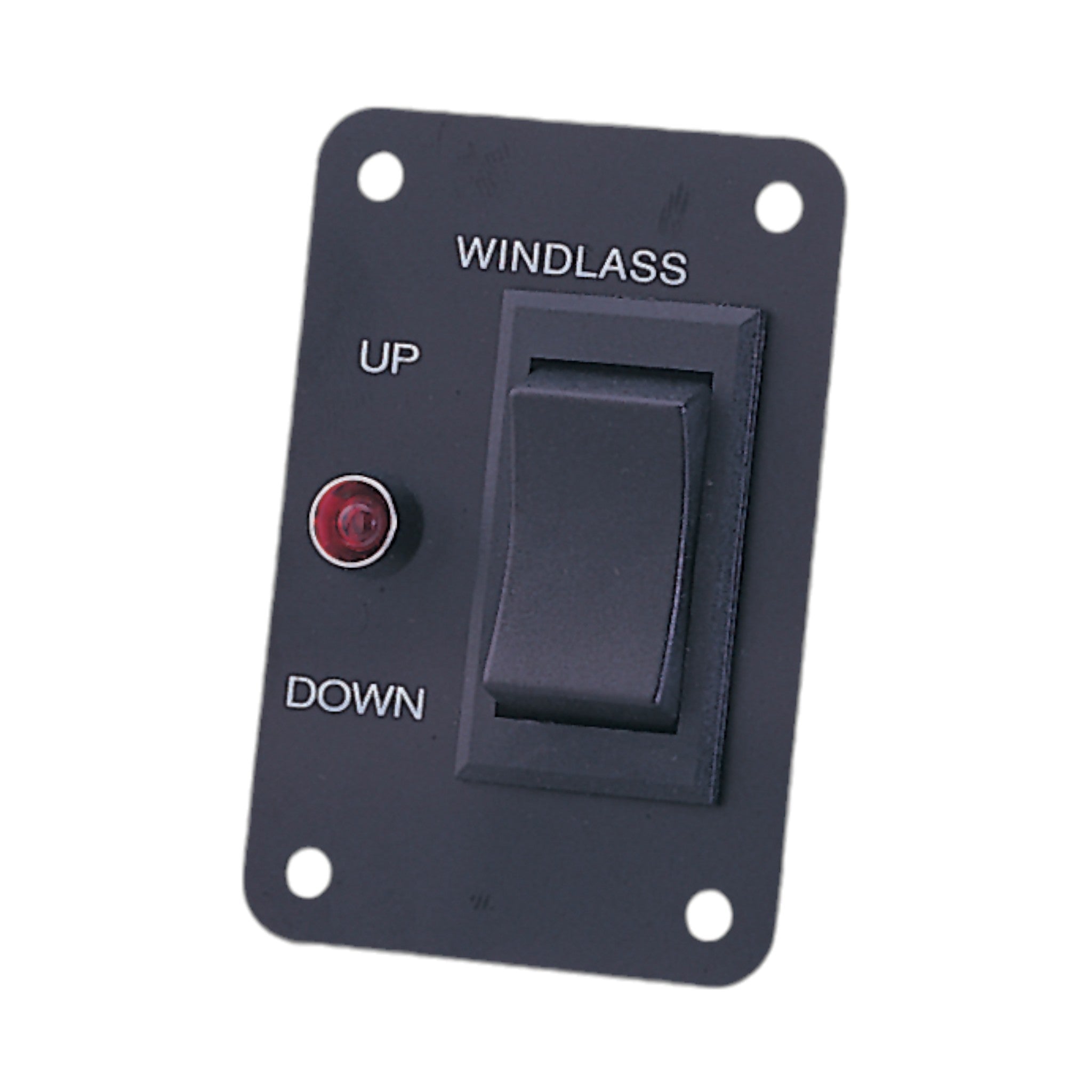 Pactrade Marine Boat Anchor Windlass Rocker Switch With LED Light - Aluminum Plate