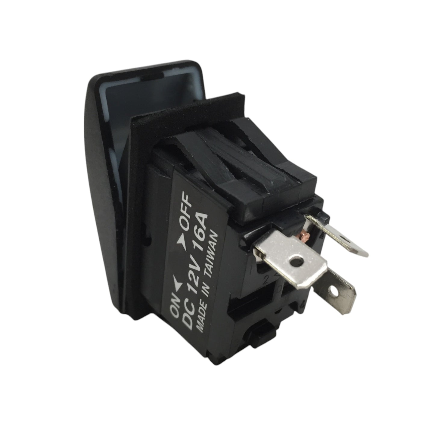 Pactrade Marine Boat RV Rocker Switch On-Off SPST 3 Pin 2 White LED Trailer Motorcycle