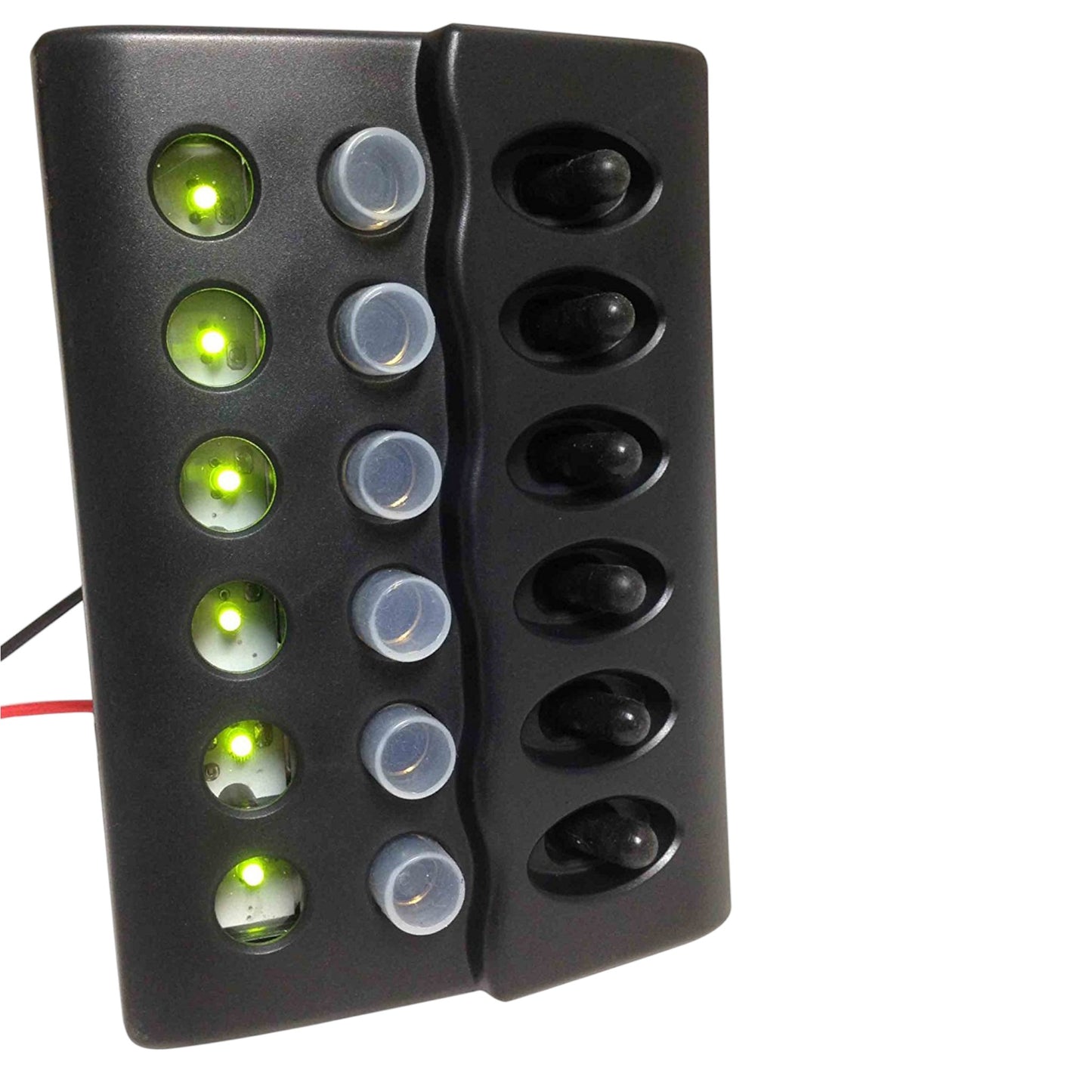 Pactrade Marine Boat 6 Gang Weather Deck Panel with LED Indicators