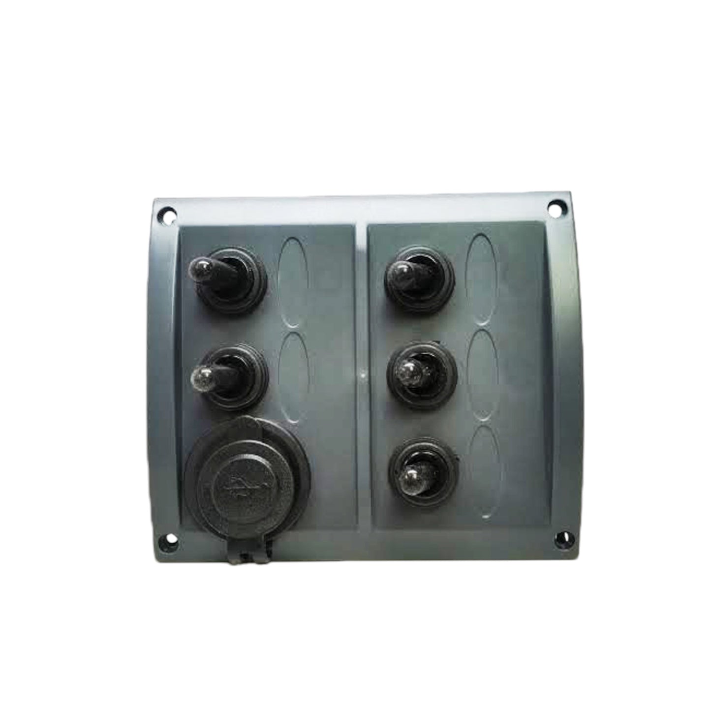 Pactrade Marine Splashproof Switch Panel W/ USB Charger LED 4 1/4 X 4 3/4"