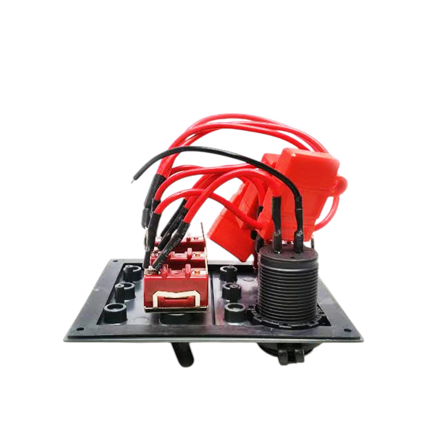 Pactrade Marine Splashproof Switch Panel W/ USB Charger LED 4 1/4 X 4 3/4"