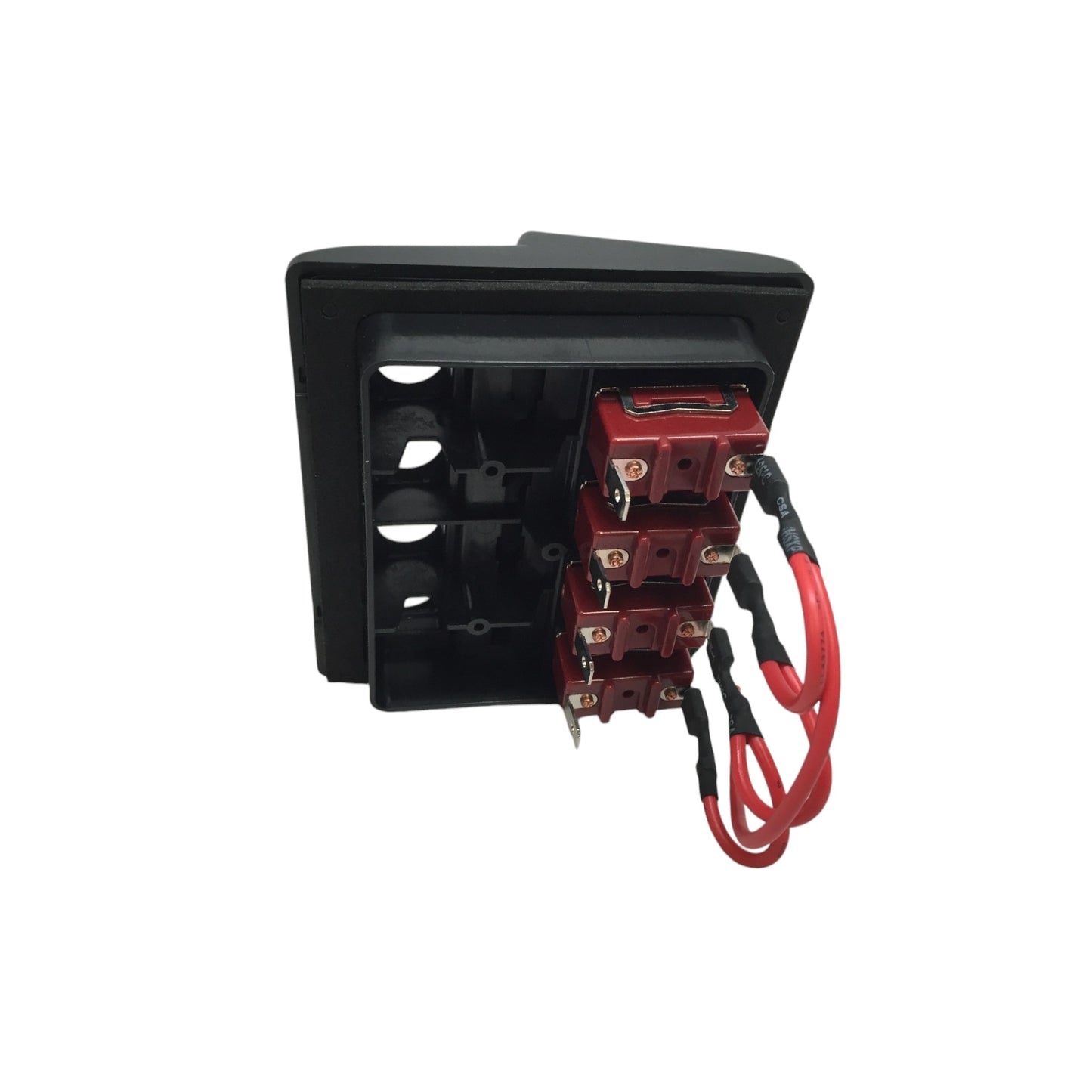 Pactrade Marine Boat 4 Gang Waterproof Switch Panel ABS 12V DC 3.8"X4.3"X1.4" UL Approved