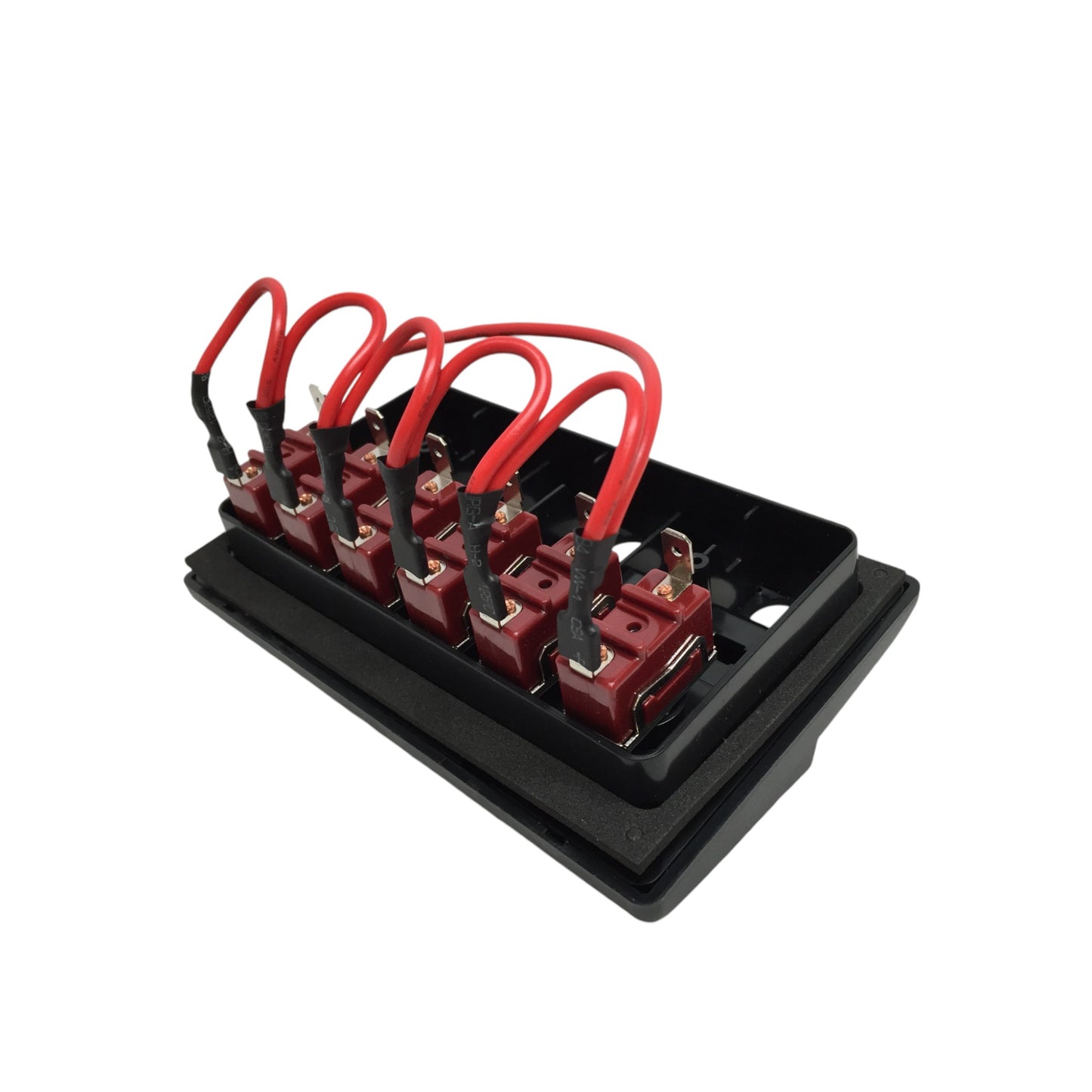 Pactrade Marine Boat 6 Gang Waterproof Switch Panel ABS 12V DC 3.8"X6"X1.4" UL Approved