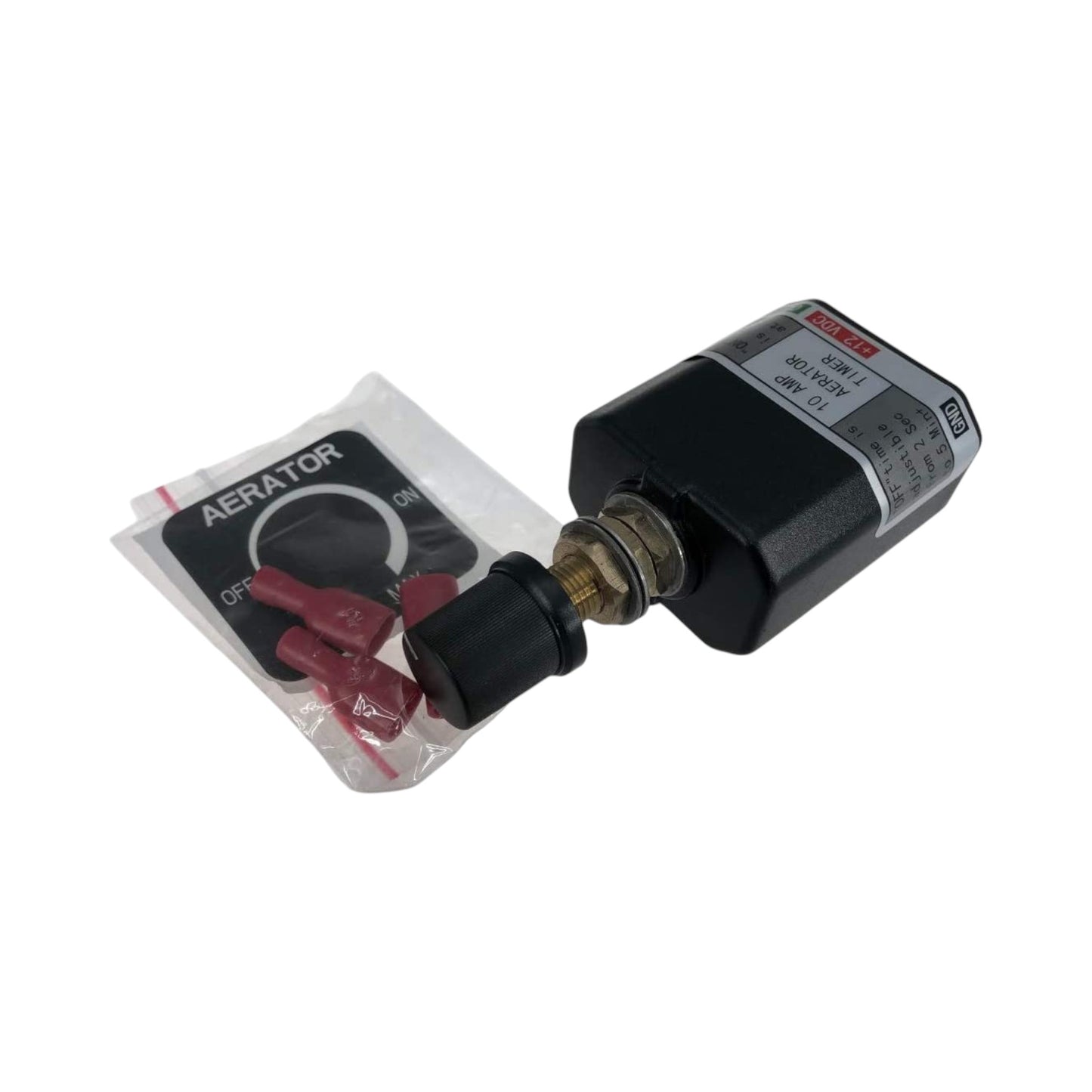 Pactrade Marine Variable/Adjustable/Selectable Cycle Time Fish Livewell Aerator Timer Switch Pump 12V for Boat Aerator Timer 10A