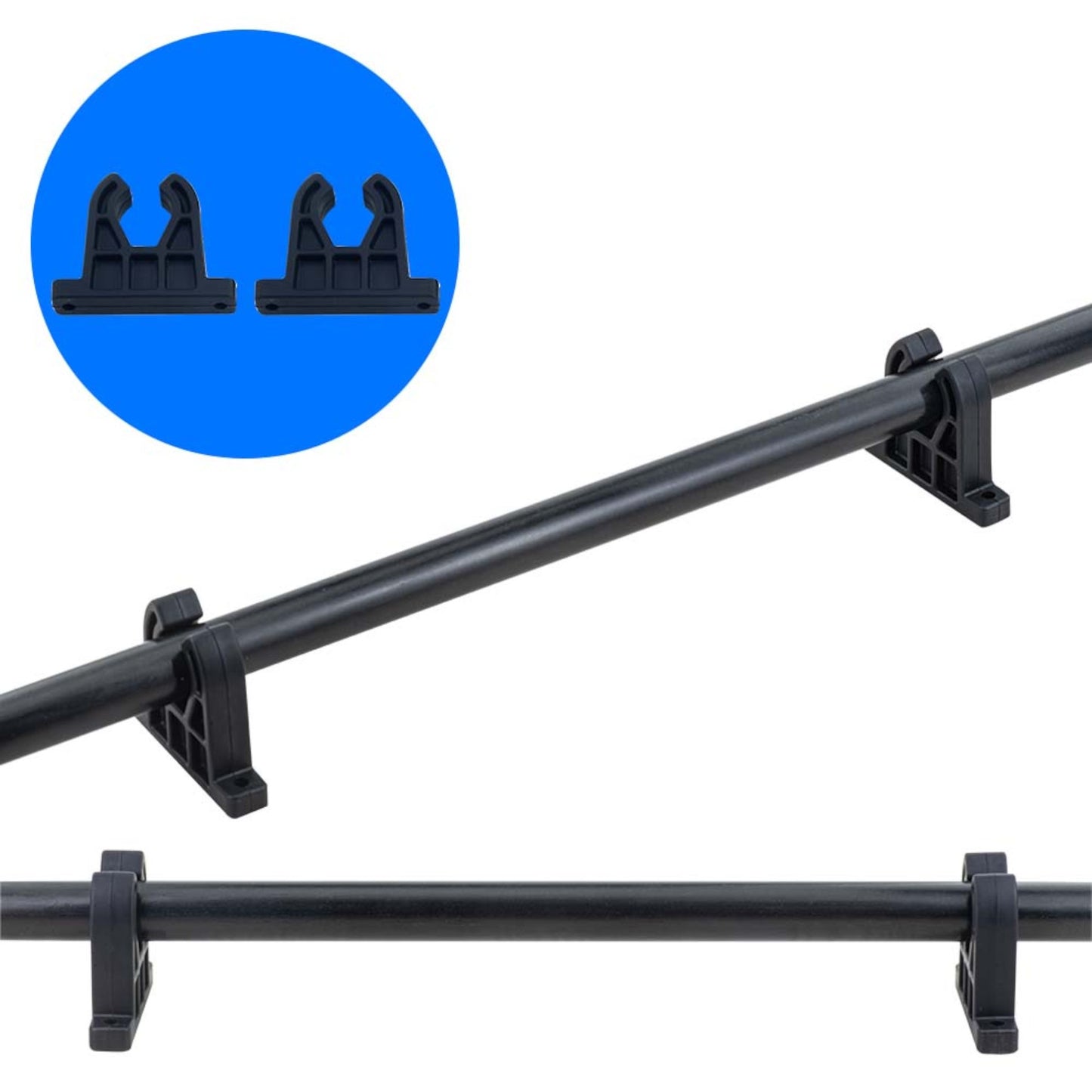 Pactrade Marine Push Pole for Boat - 7-Foot Heavy-Duty Steel Tip - Anchor Pole for Boat ing Kayaking Angling - Stand Assist, Stealth, Precision - Kayak Accessories