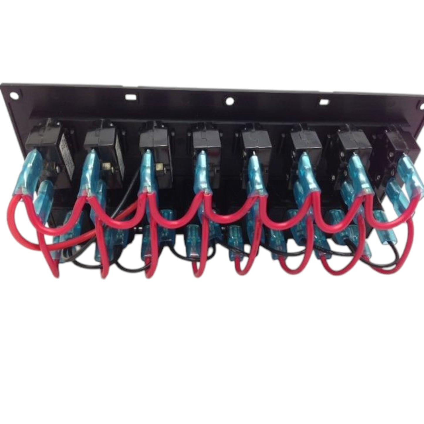 Pactrade Marine Details about Marine Boat Switch Panel 8 Gang With Blue LED Indicator Rocker Circuit Breaker