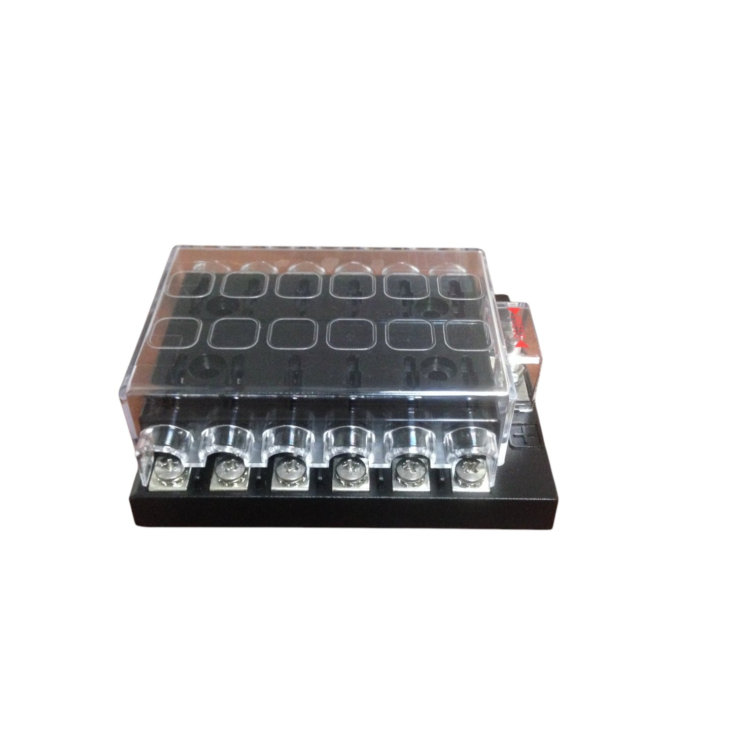 Pactrade Marine 12 Gang Quick Connect Terminal Blade Auto Fuse Panel Holder With Bolts
