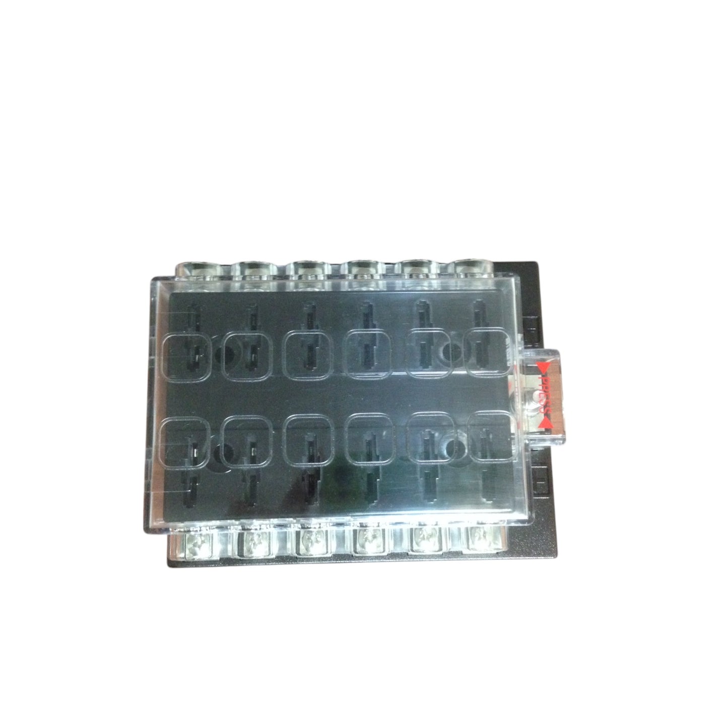 Pactrade Marine 12 Gang Quick Connect Terminal Blade Auto Fuse Panel Holder With Bolts