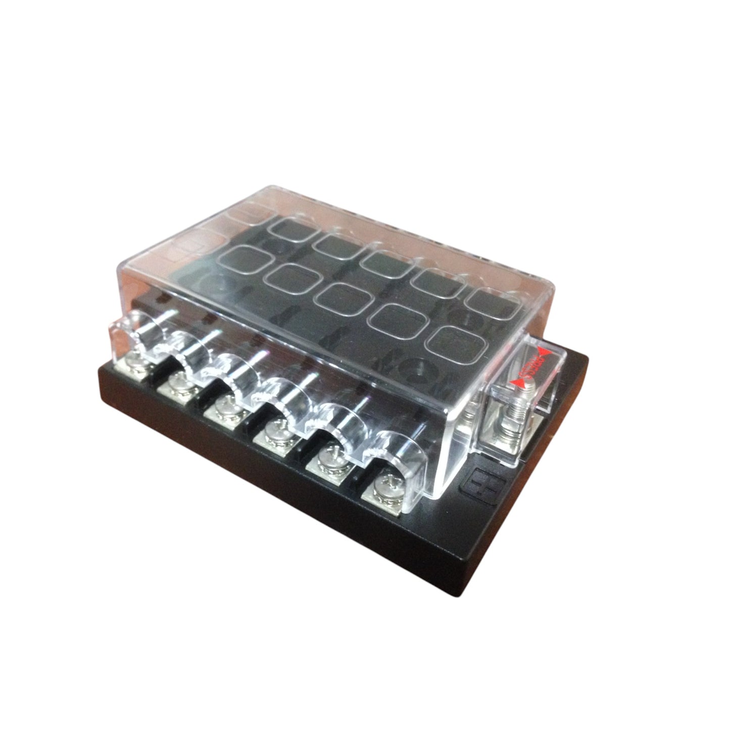 Pactrade Marine 12 Gang Quick Connect Terminal Blade Auto Fuse Panel Holder With Bolts