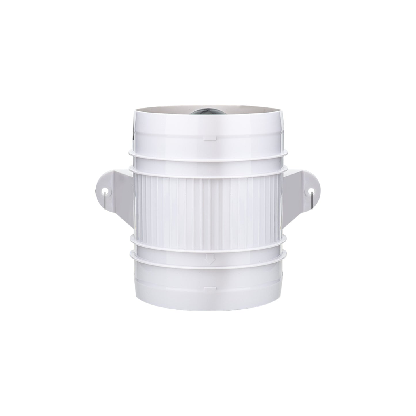 Pactrade Marine Turbo In-Line Blower Fan - 4 Inch Inline Fan (White) - 200 CFM, 12V DC - Compact, Waterproof Bilge Blower for Boats, RVs, Off-Grid, Limited-Space Systems