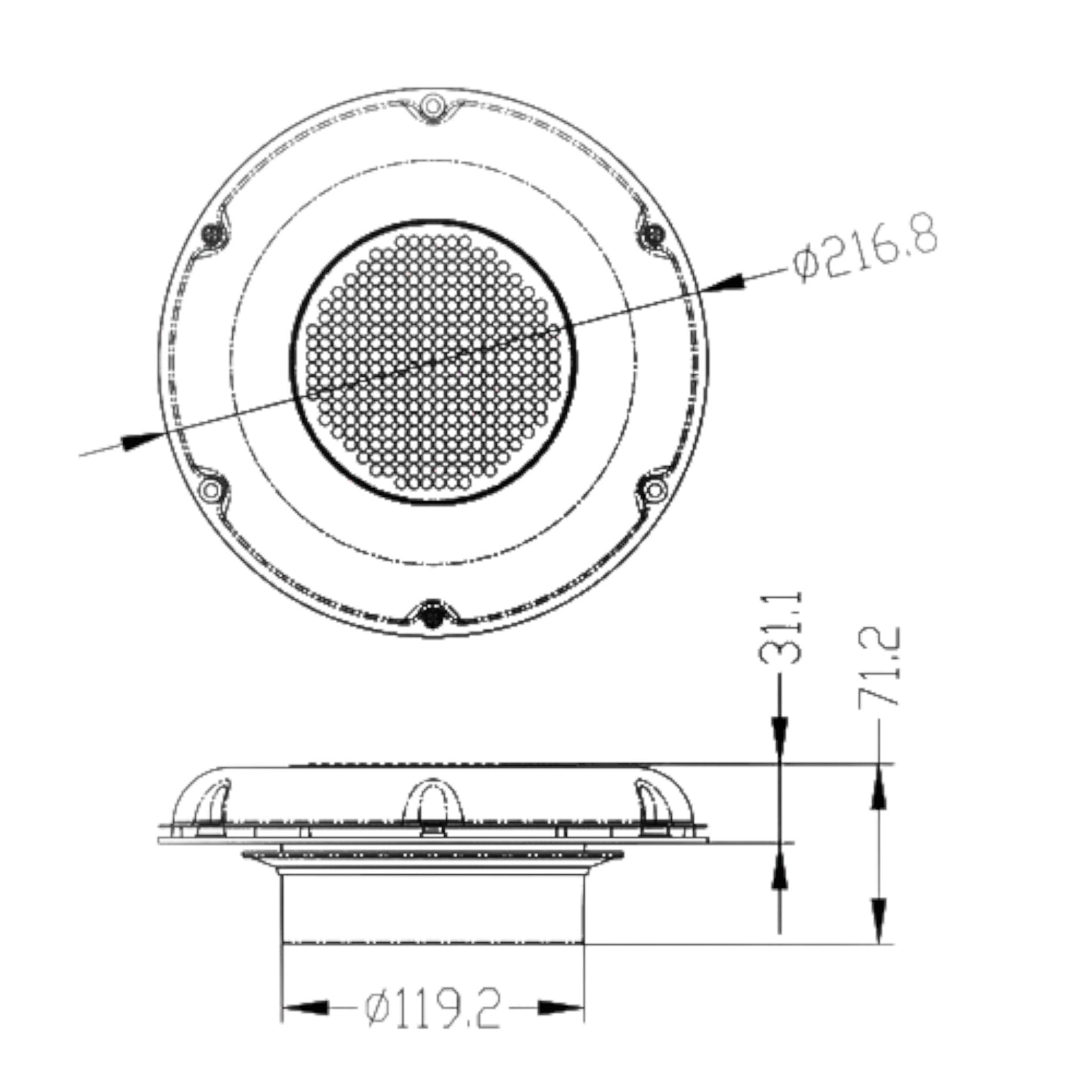 Pactrade Marine Boat Solar Powered Stainless Steel Ventilator II