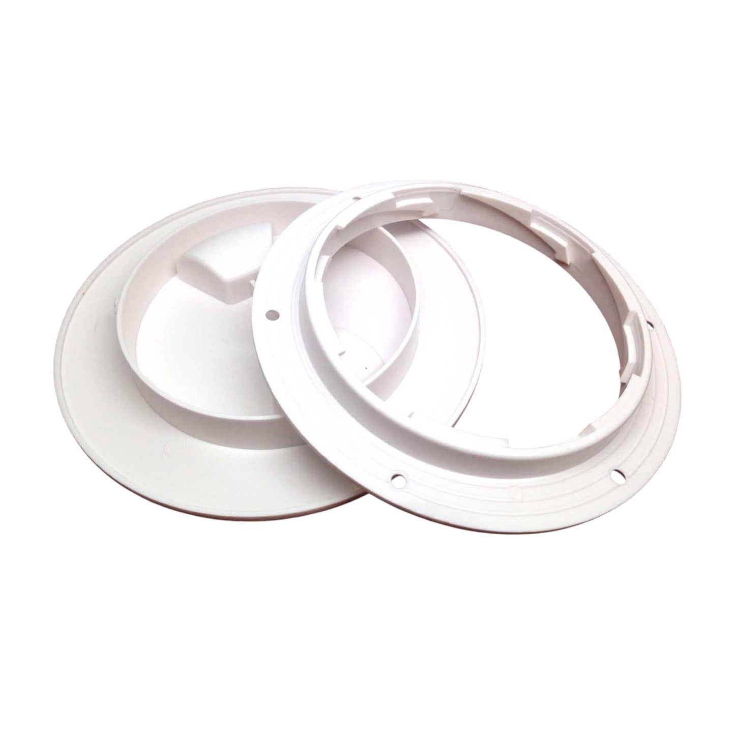 Pactrade Marine Boat White Plastic Deck Plate 4"D Waterproof Inspection Bayonet Type