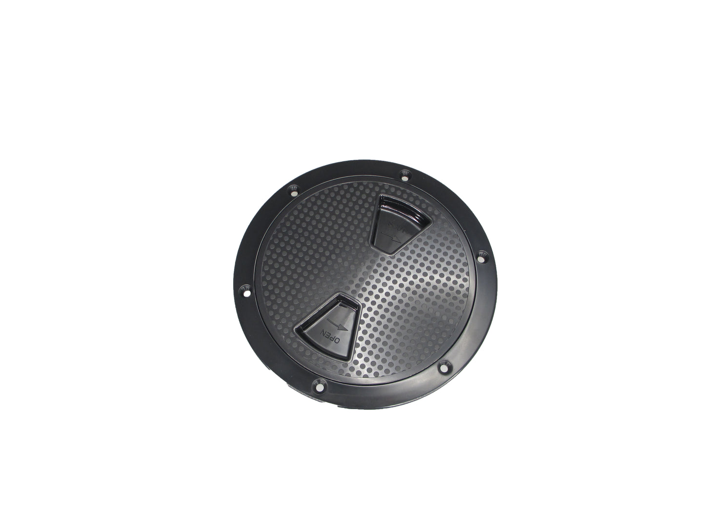Pactrade Marine RV Heavy Duty Black Plastic 6'' Twist-N-Lock Waterproof Deck Plate Inspection Hatch Circle Center