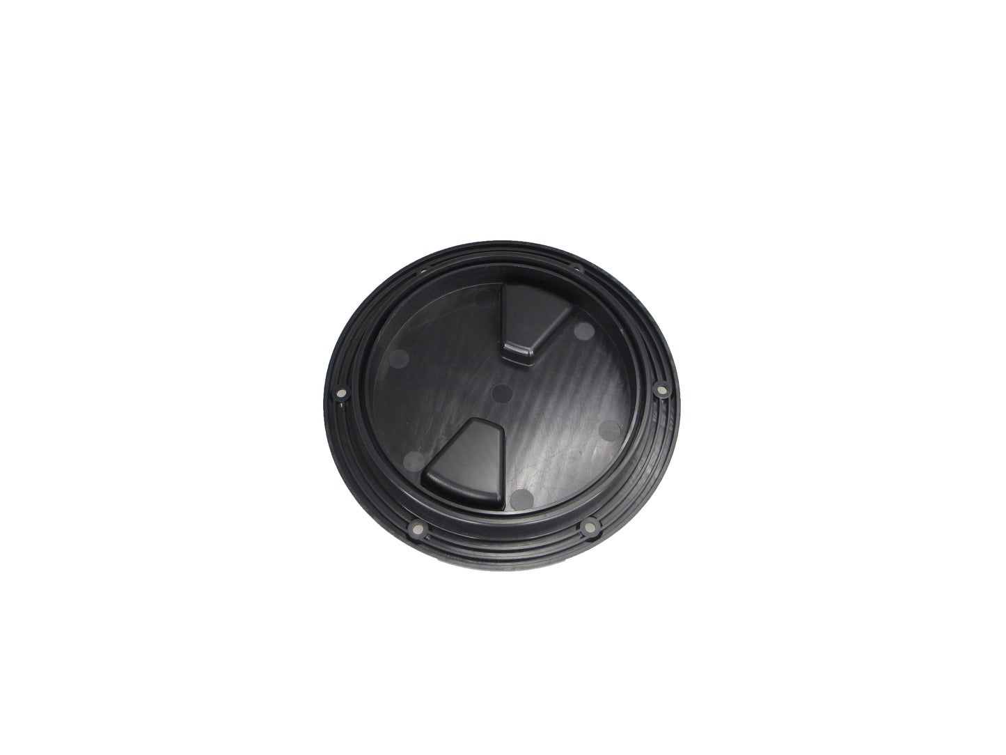 Pactrade Marine RV Heavy Duty Black Plastic 6'' Twist-N-Lock Waterproof Deck Plate Inspection Hatch Circle Center