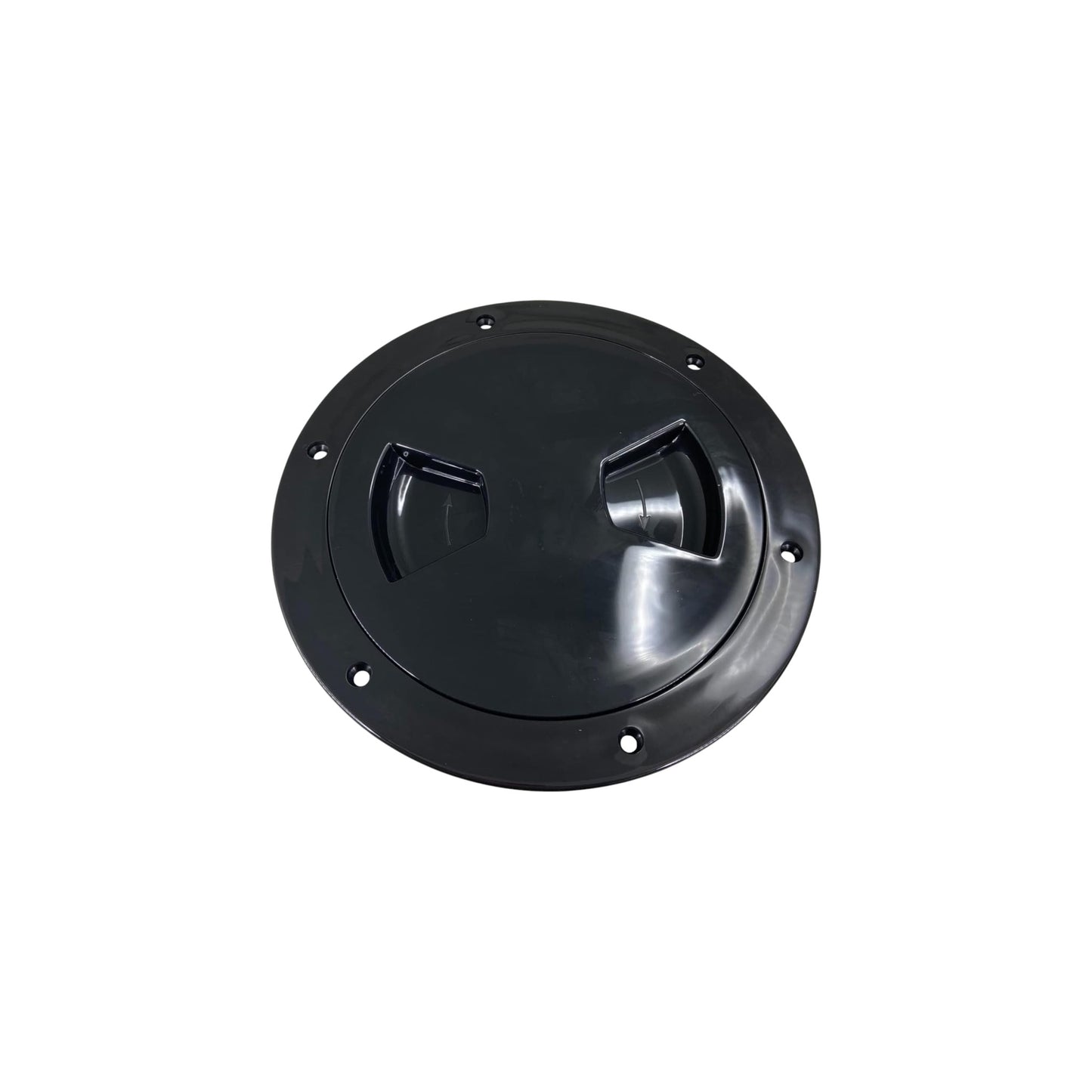Pactrade Marine Boat Black Plastic Deck Plate 4" D Waterproof Inspection Bayonet Type