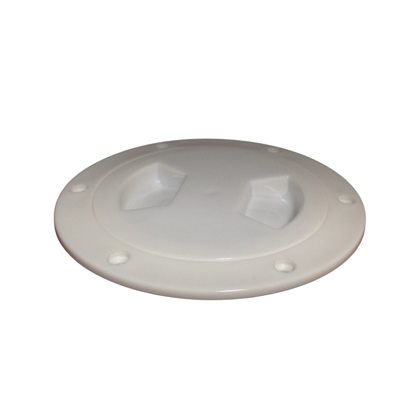 Pactrade Marine Boat White Plastic Deck Plate 4"D Waterproof Inspection Bayonet Type
