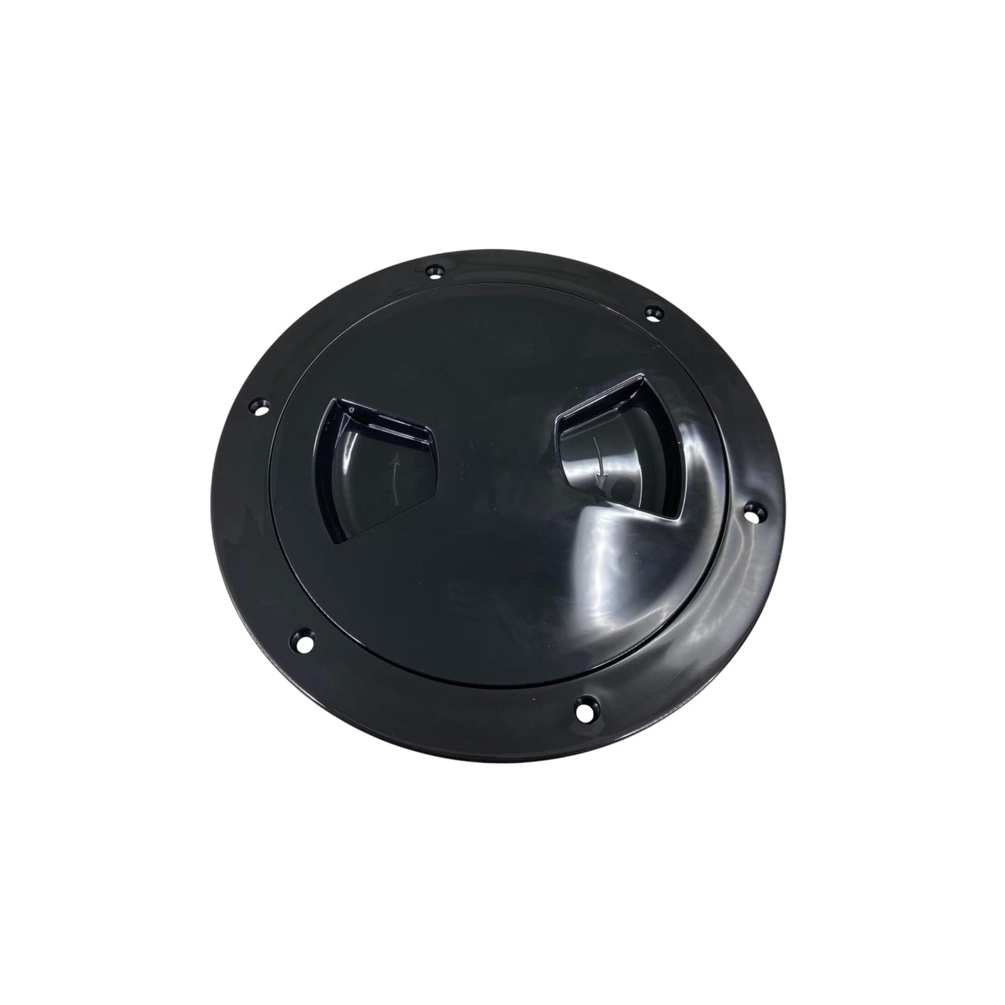 Pactrade Marine Boat Black Plastic Deck Plate 5" D Waterproof Inspection Bayonet Type