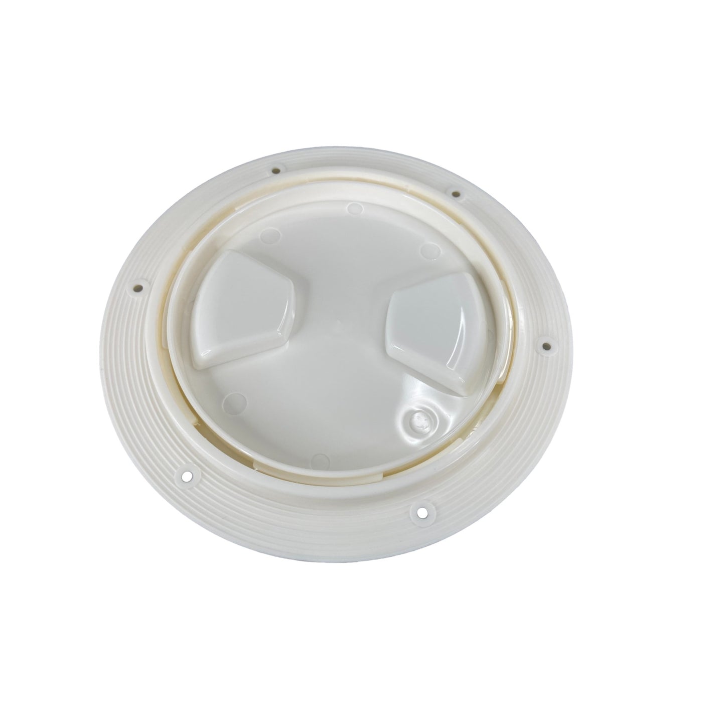 Pactrade Marine Boat White Plastic Deck Plate 6"D Waterproof Inspection Bayonet Type