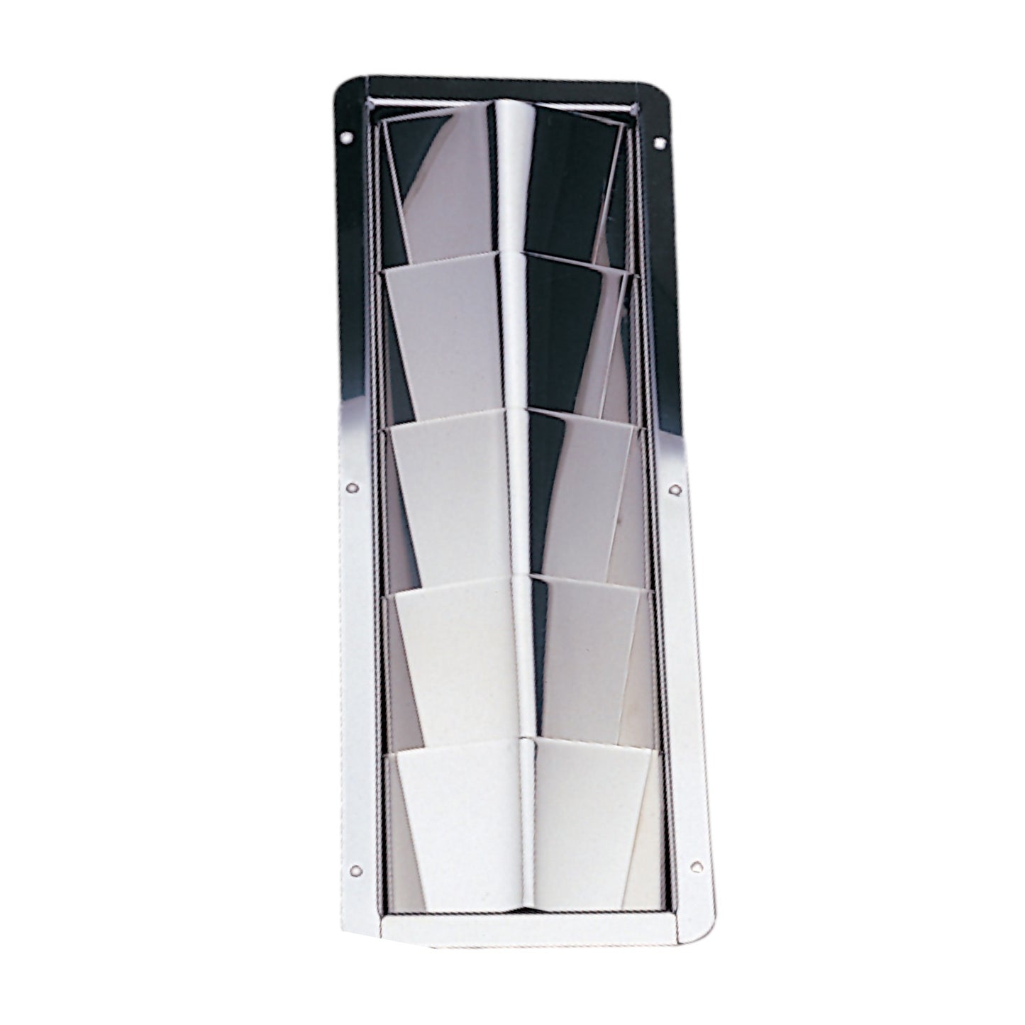Pactrade Marine Boat Stainless Steel Ventilator Rectangular Cover 5 Louver Plate 12"X4"