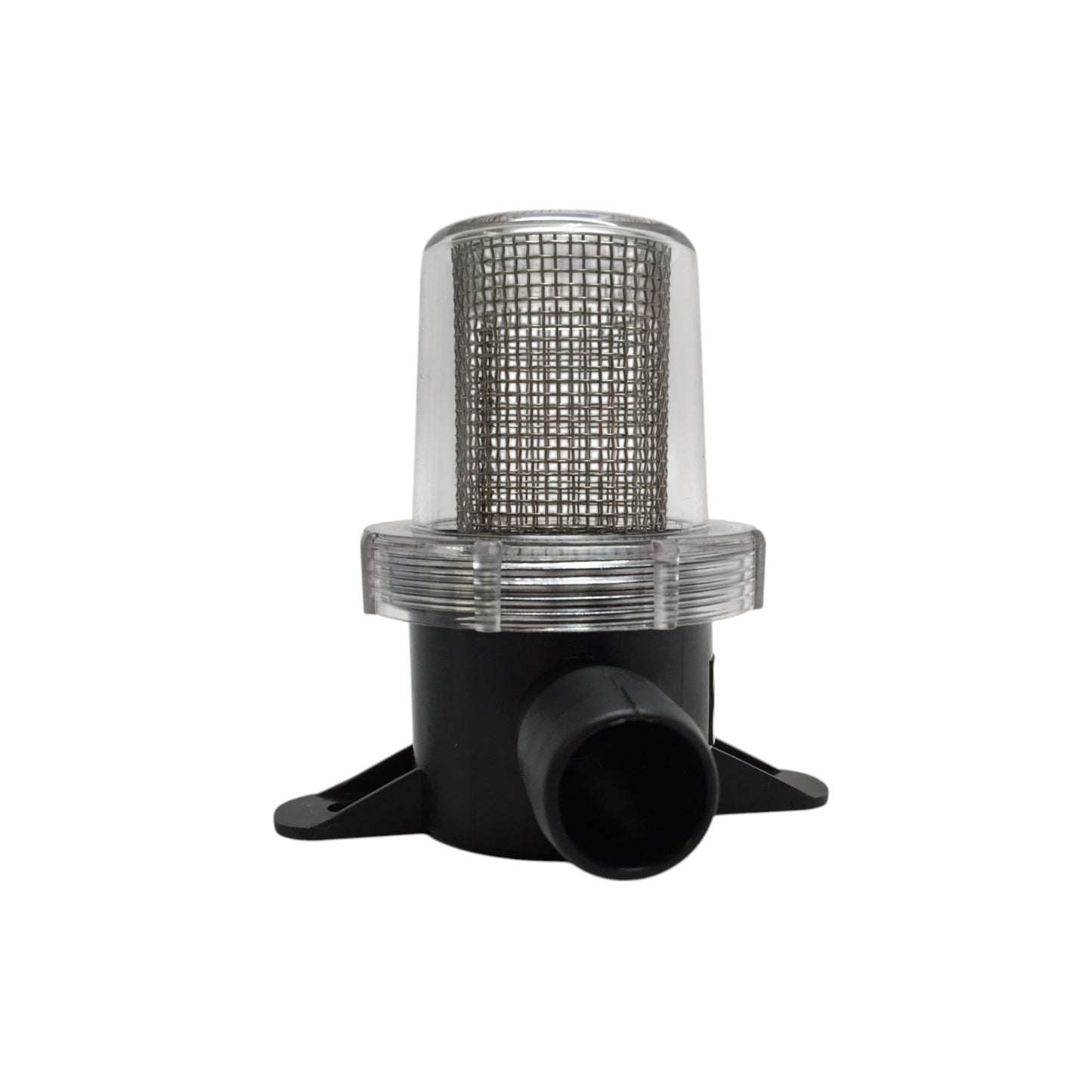 Pactrade Marine Boat PC In-Line Strainer SS Large Mesh Filter For 0.74" Hose Clear Cover