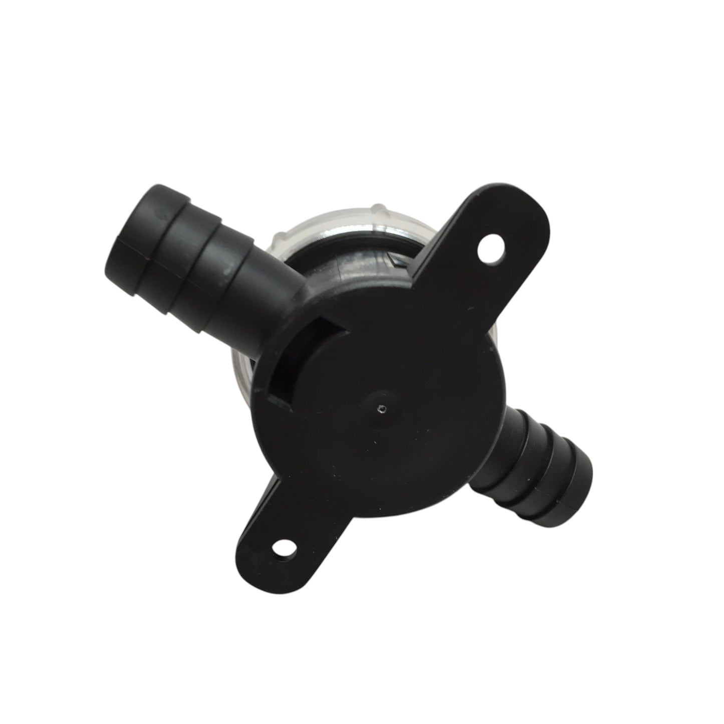 Pactrade Marine Boat PC In-Line Strainer SS Large Mesh Filter For 0.74" Hose Clear Cover