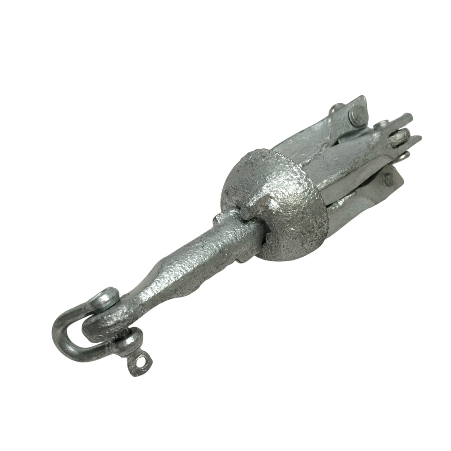 Pactrade Marine Zinc Plated Steel Anchor 1.54 LBS 4 Foldable Arms For Kayak Canoe Boat