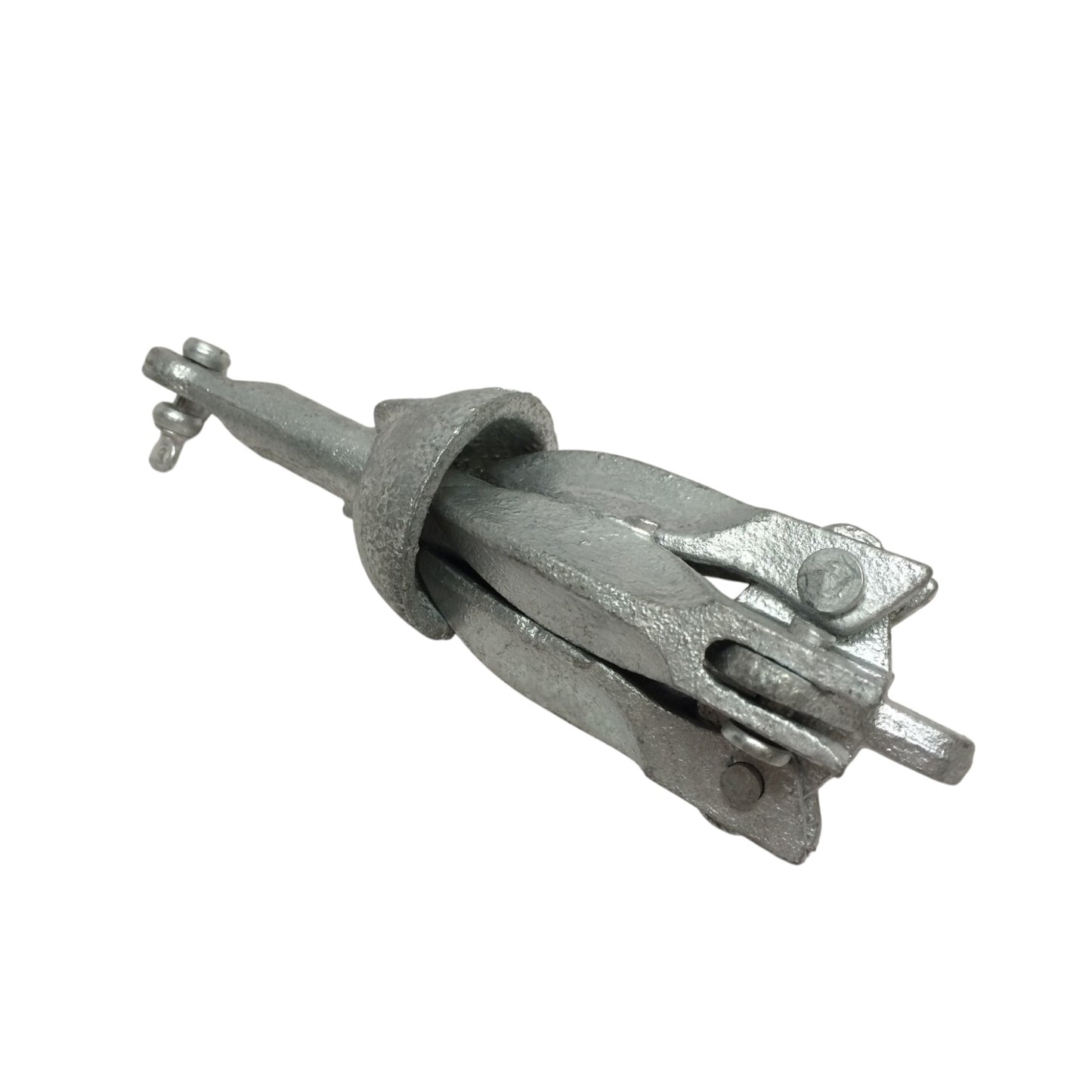 Pactrade Marine Zinc Plated Steel Anchor 1.54 LBS 4 Foldable Arms For Kayak Canoe Boat