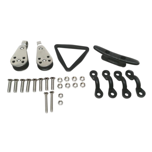 Pactrade Marine Kayak Canoe Boat Anchor Trolley Kit without Rope