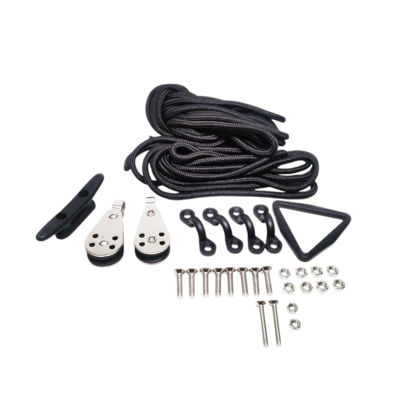 Pactrade Marine Kayak Canoe Boat Anchor Trolley Kit with Rope